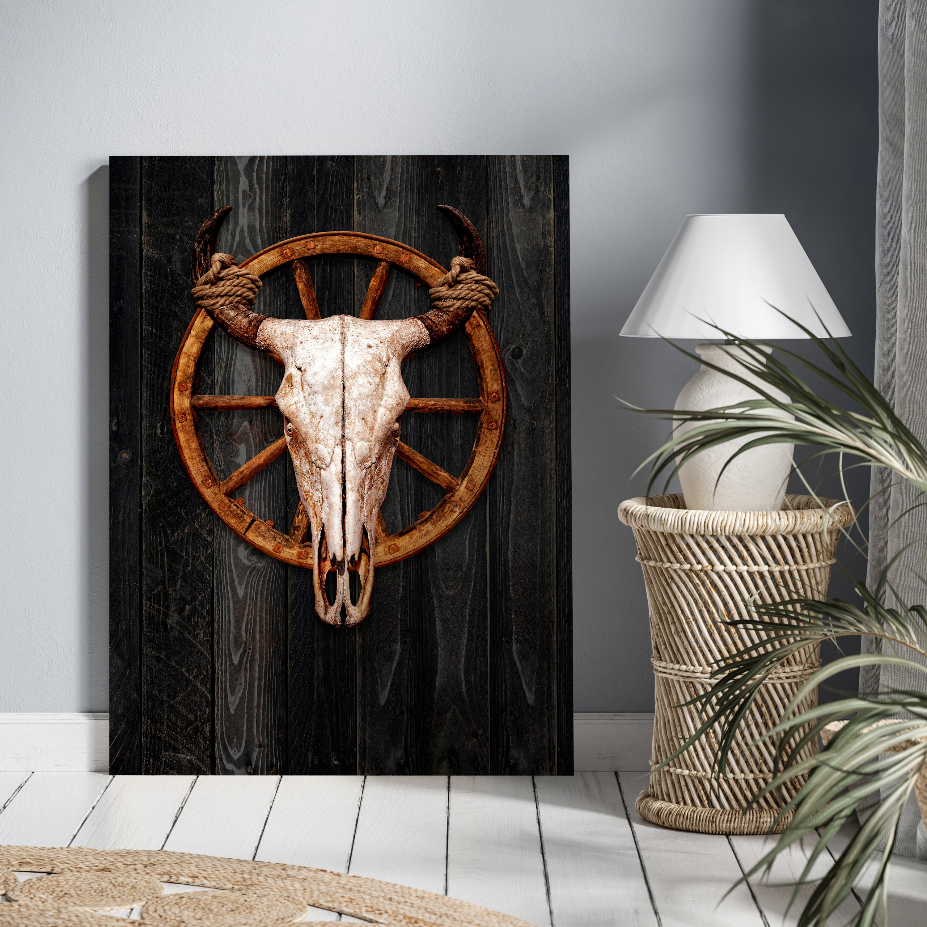 Leinwandbild Totenkopf, Schädel, Bulle, Hochformat M0769 kaufen - Bild 2 Leinwandbild Totenkopf, Schädel, Bulle, Hochformat M0769 kaufen - Bild 2