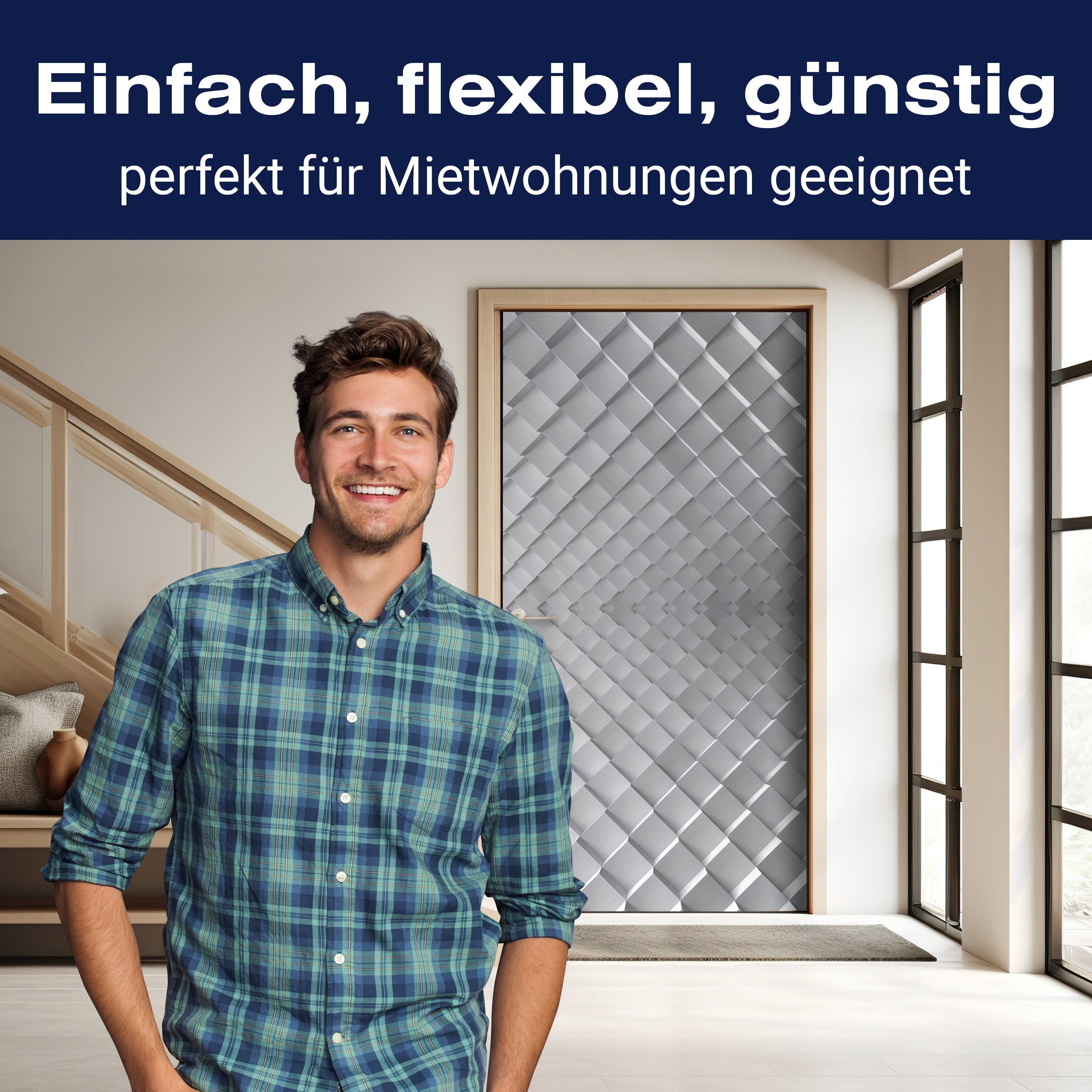 Türtapete Eine abstrakte Metallkulisse M0769 - Bild 3 Türtapete Eine abstrakte Metallkulisse M0769 - Bild 3