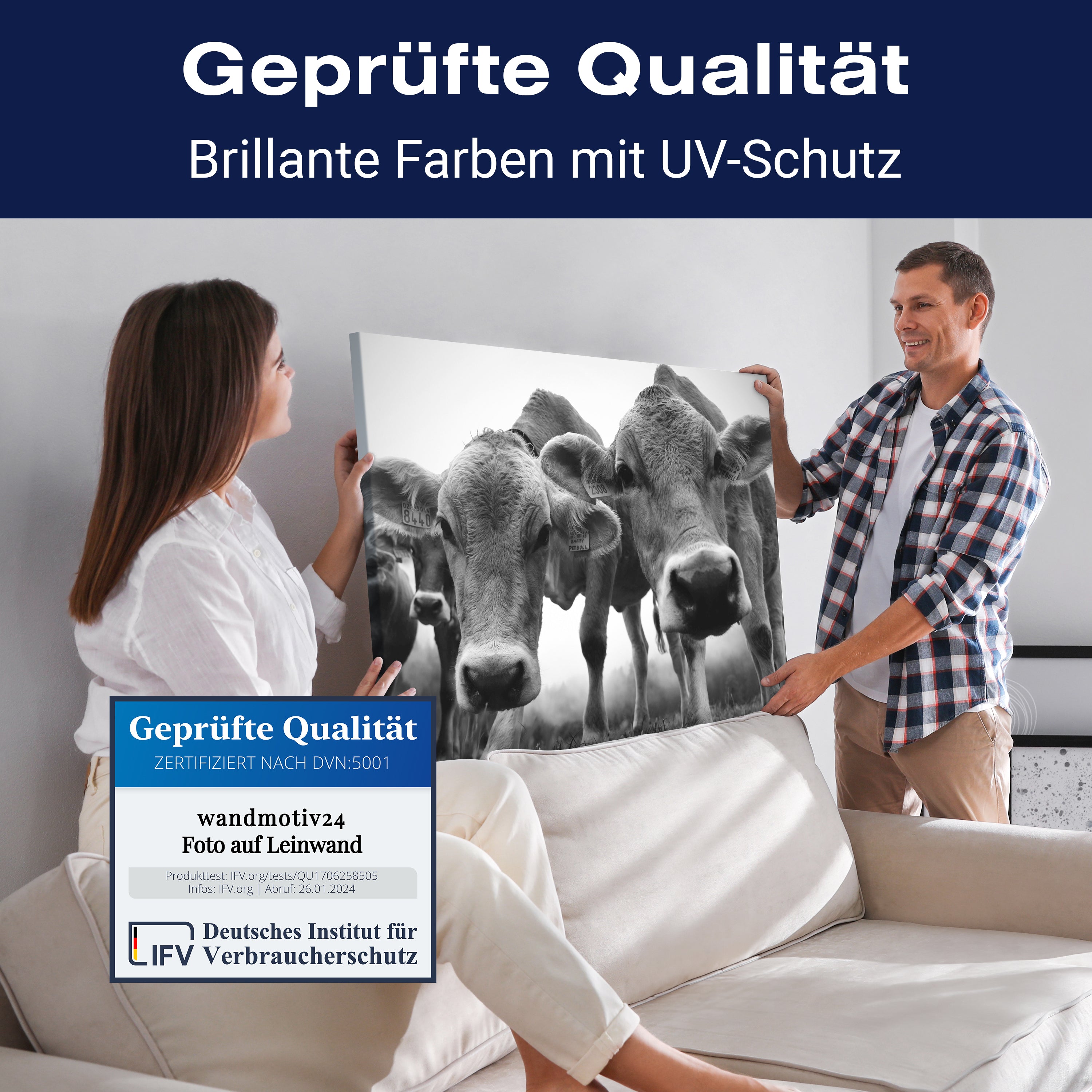 Leinwandbild Kühe, Weide, Querformat M0771 kaufen - Bild 4 Leinwandbild Kühe, Weide, Querformat M0771 kaufen - Bild 4