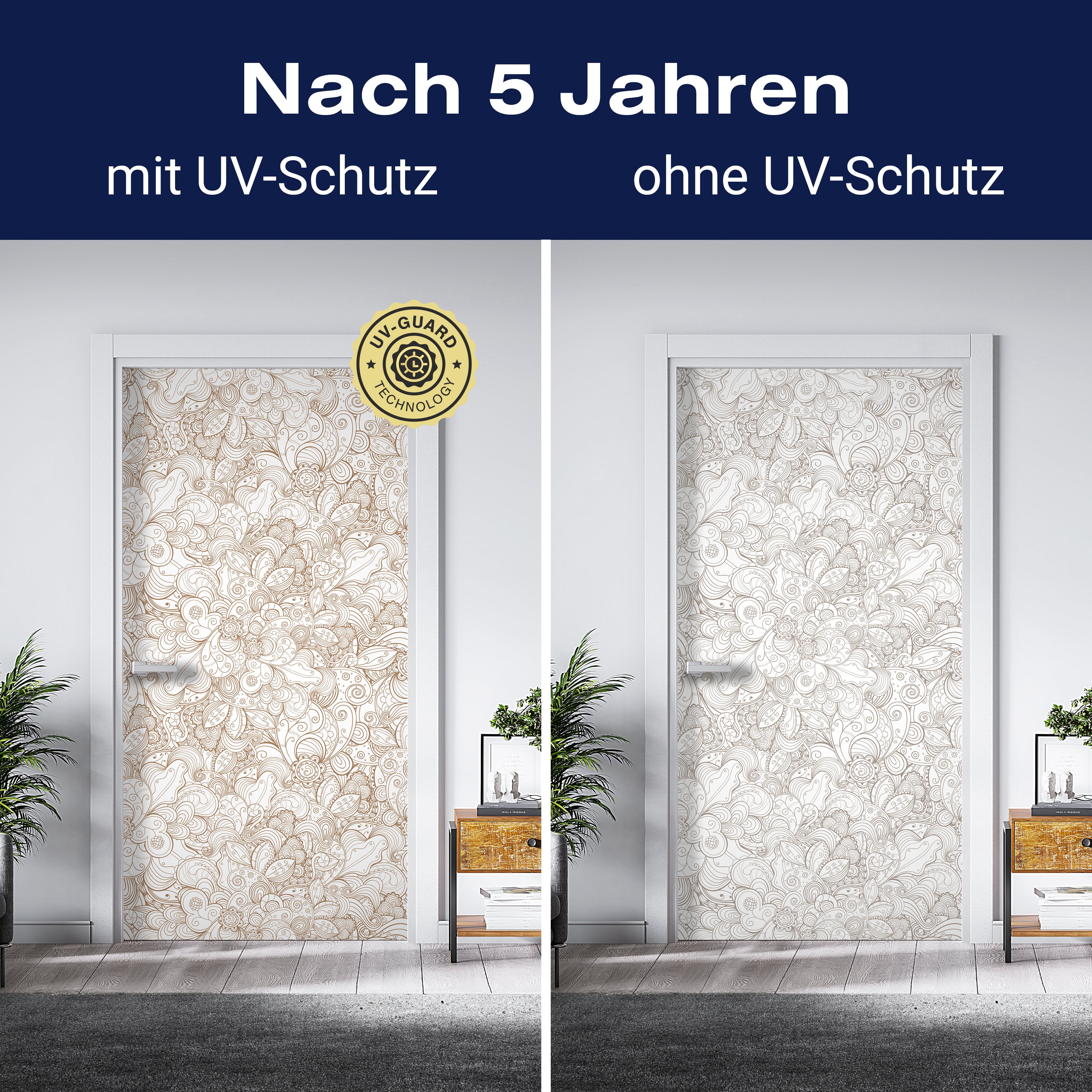 Türtapete Floral abstrakten Hintergrund M0775 - Bild 4 Türtapete Floral abstrakten Hintergrund M0775 - Bild 4