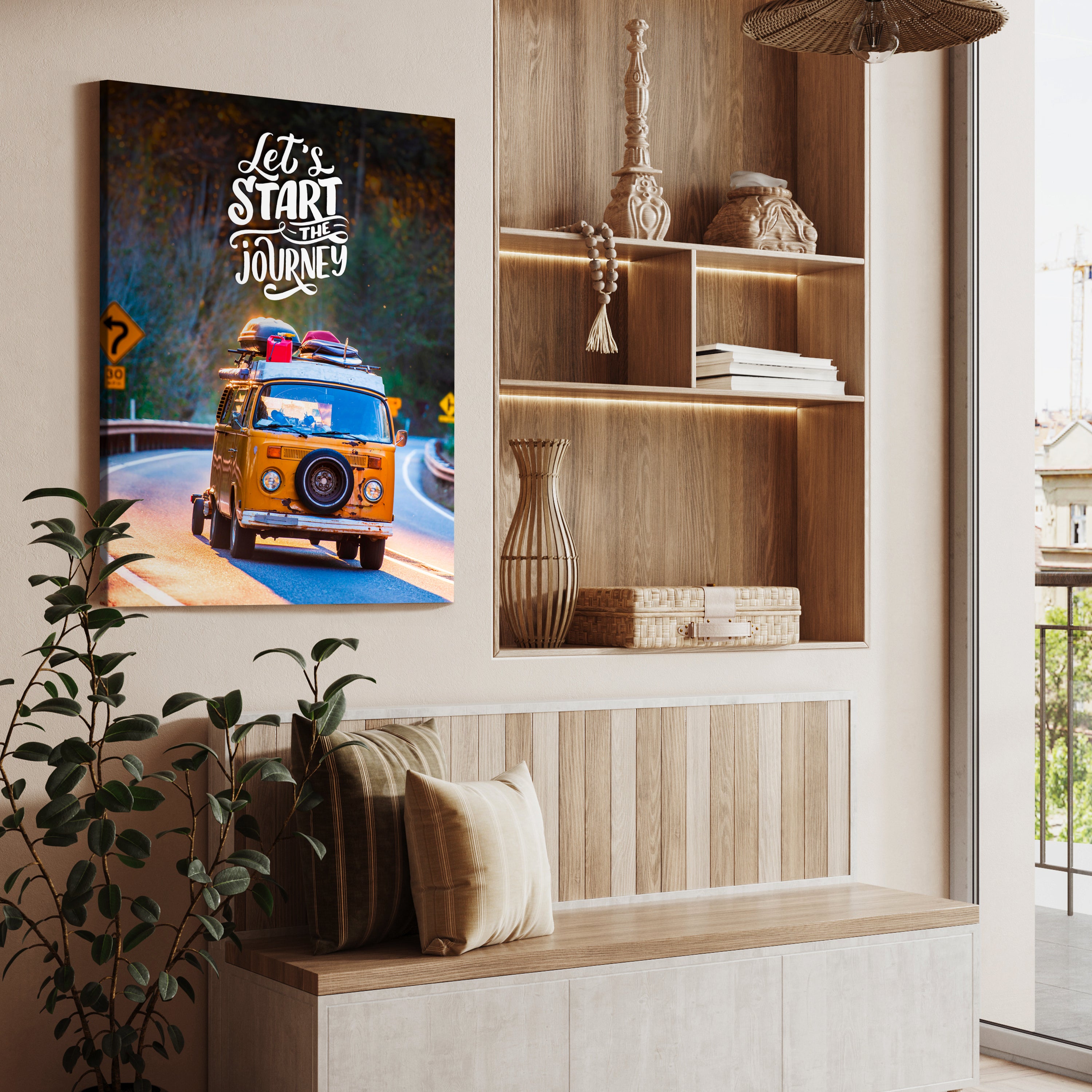 Leinwandbild Spruch Journey, Bus, Hochformat M0788 kaufen - Bild 3 Leinwandbild Spruch Journey, Bus, Hochformat M0788 kaufen - Bild 3