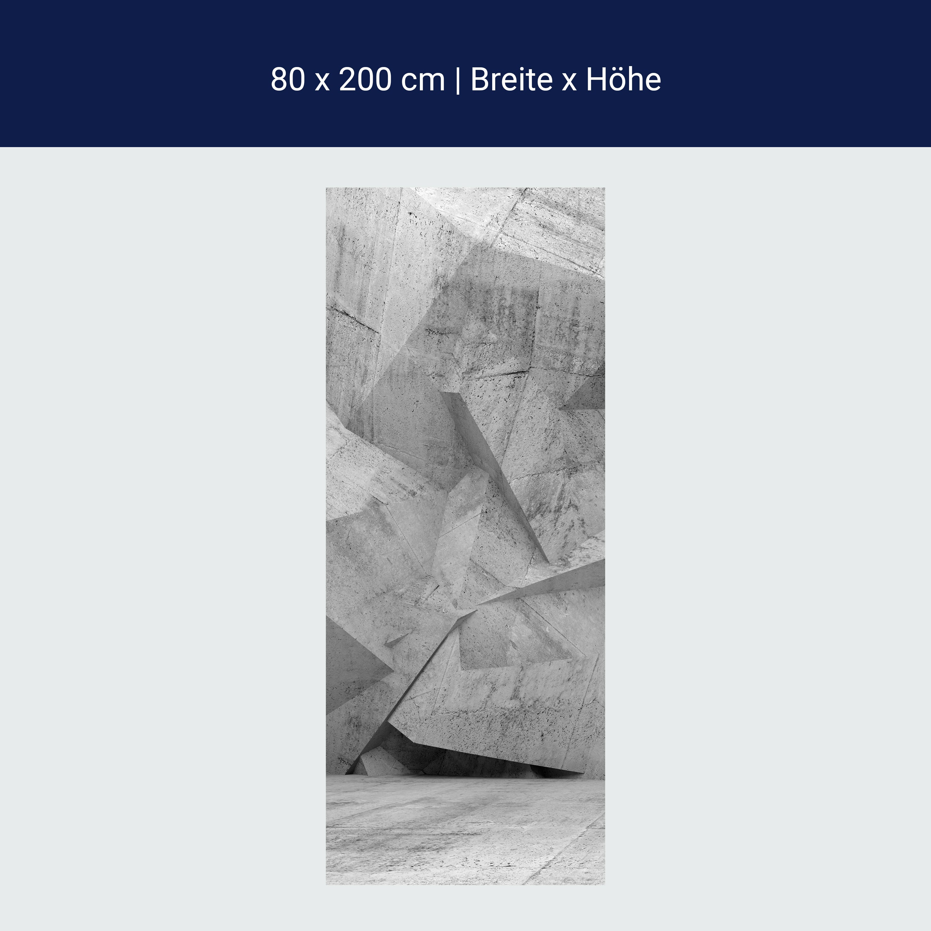 Türtapete Abstraktes Betoninnenraum M0792 Türtapete Abstraktes Betoninnenraum M0792