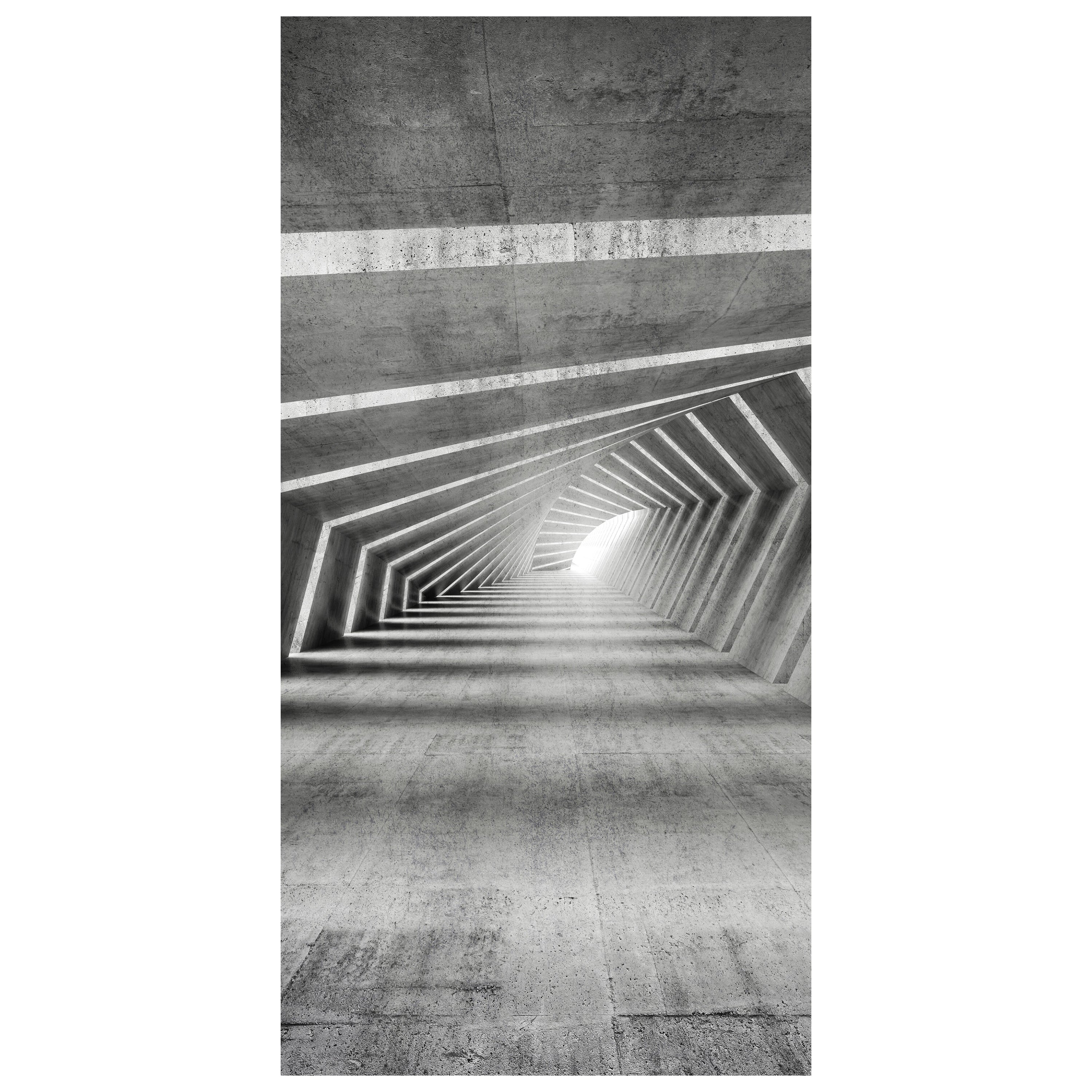 Türtapete beleuchteter Beton-Korridor M0794 - Bild 2 Türtapete beleuchteter Beton-Korridor M0794 - Bild 2