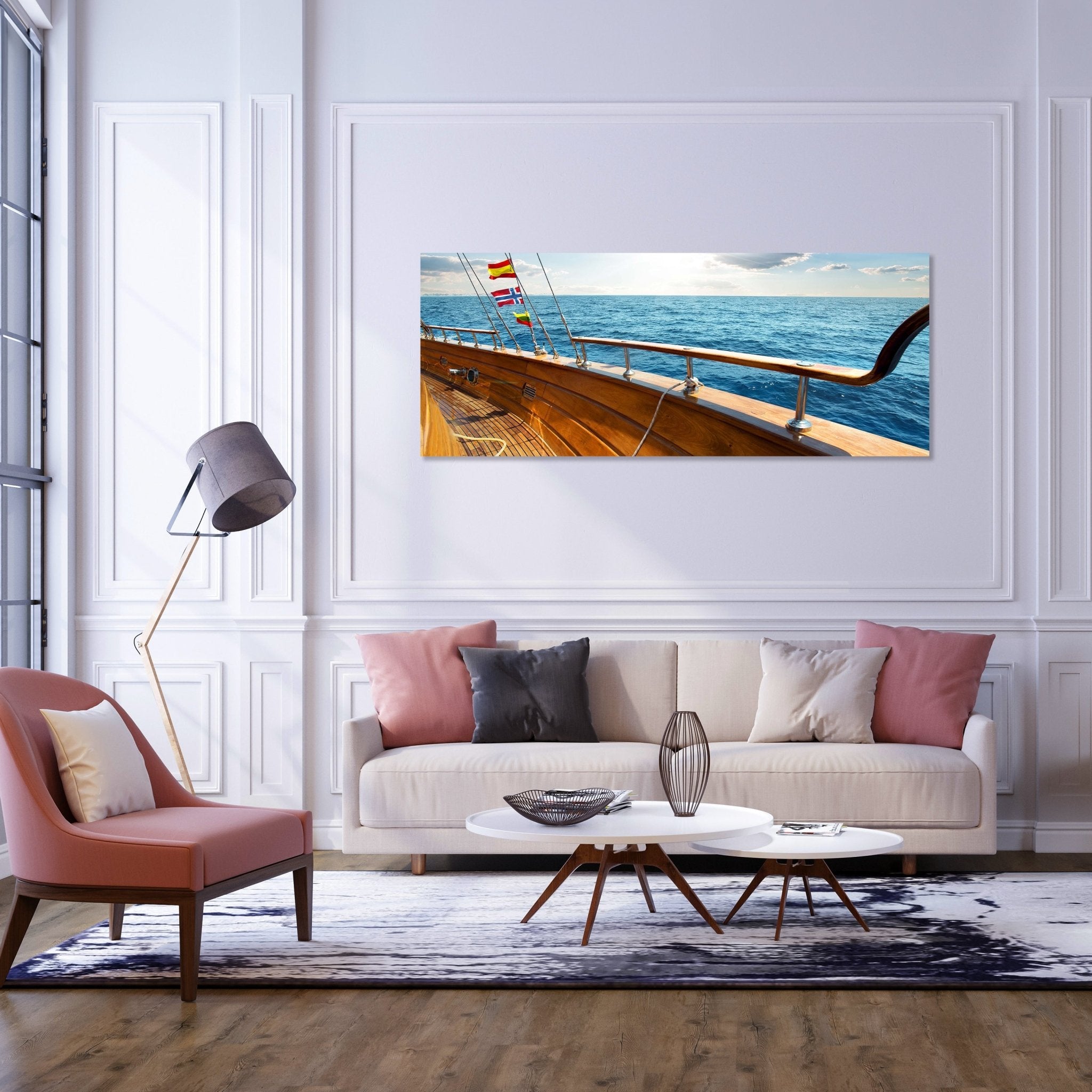 Leinwandbild Yacht im Meer an sonnigen Tag M0795 kaufen - Bild 2 Leinwandbild Yacht im Meer an sonnigen Tag M0795 kaufen - Bild 2