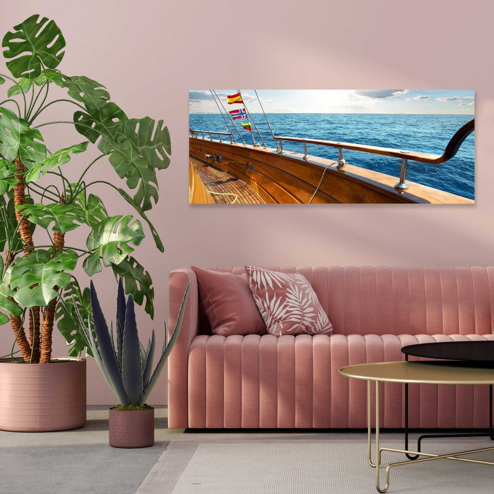 Leinwandbild Yacht im Meer an sonnigen Tag M0795 kaufen - Bild 3 Leinwandbild Yacht im Meer an sonnigen Tag M0795 kaufen - Bild 3