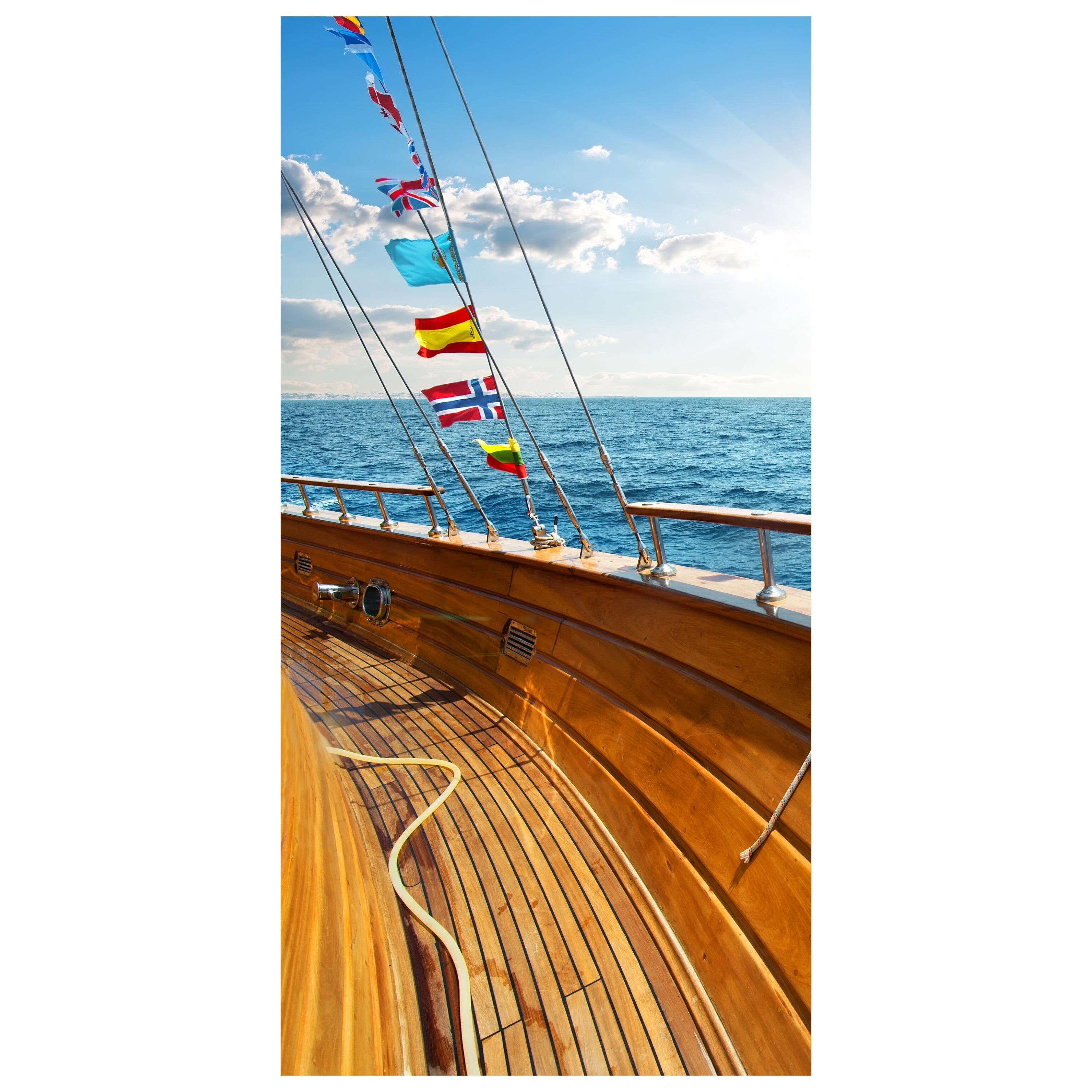 Türtapete Yacht im Meer an sonnigen Tag M0795 - Bild 2 Türtapete Yacht im Meer an sonnigen Tag M0795 - Bild 2