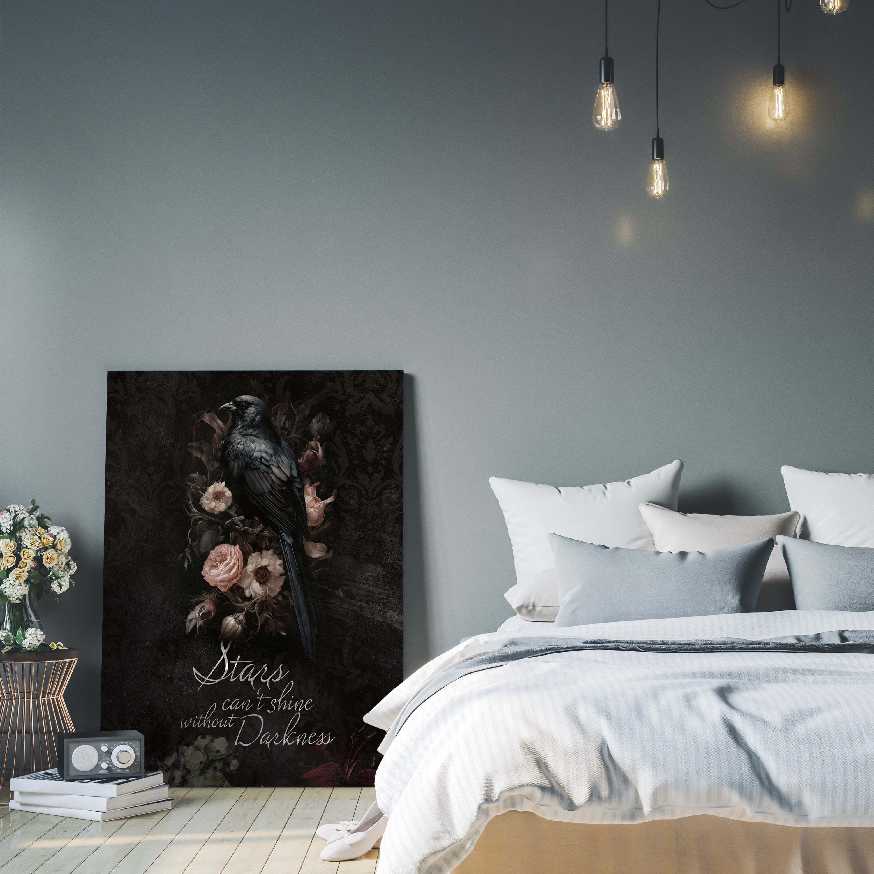 Leinwandbild Spruch Stars, Rabe, Hochformat M0796 kaufen - Bild 3 Leinwandbild Spruch Stars, Rabe, Hochformat M0796 kaufen - Bild 3