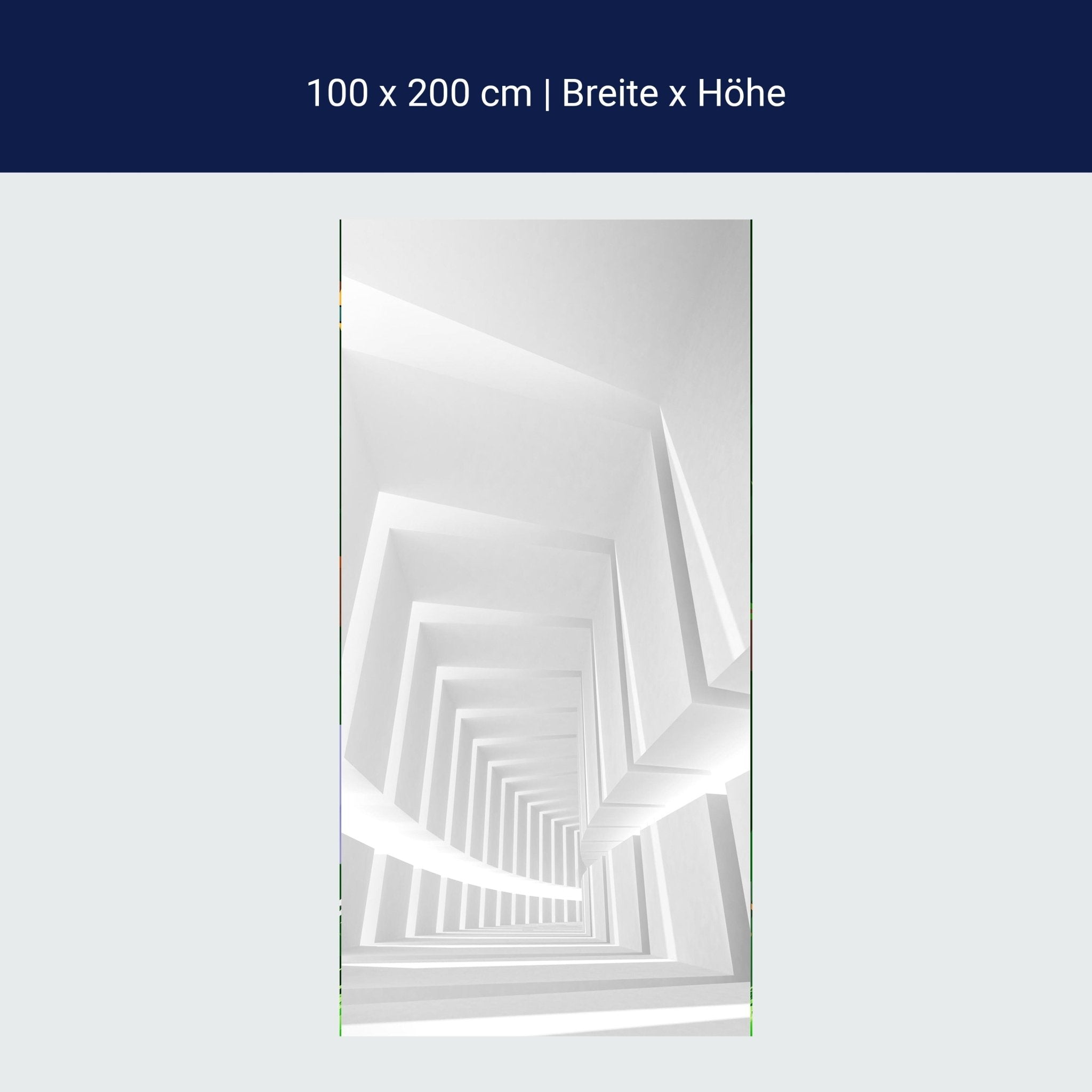 Türtapete Weißer leerer Korridor M0798 Türtapete Weißer leerer Korridor M0798