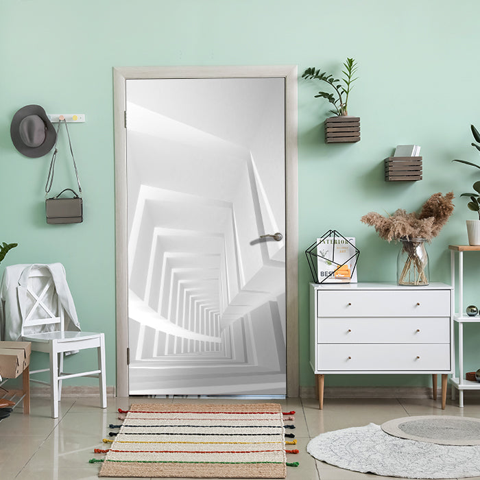 Türtapete Weißer leerer Korridor M0798 - Bild 1 Türtapete Weißer leerer Korridor M0798 - Bild 1