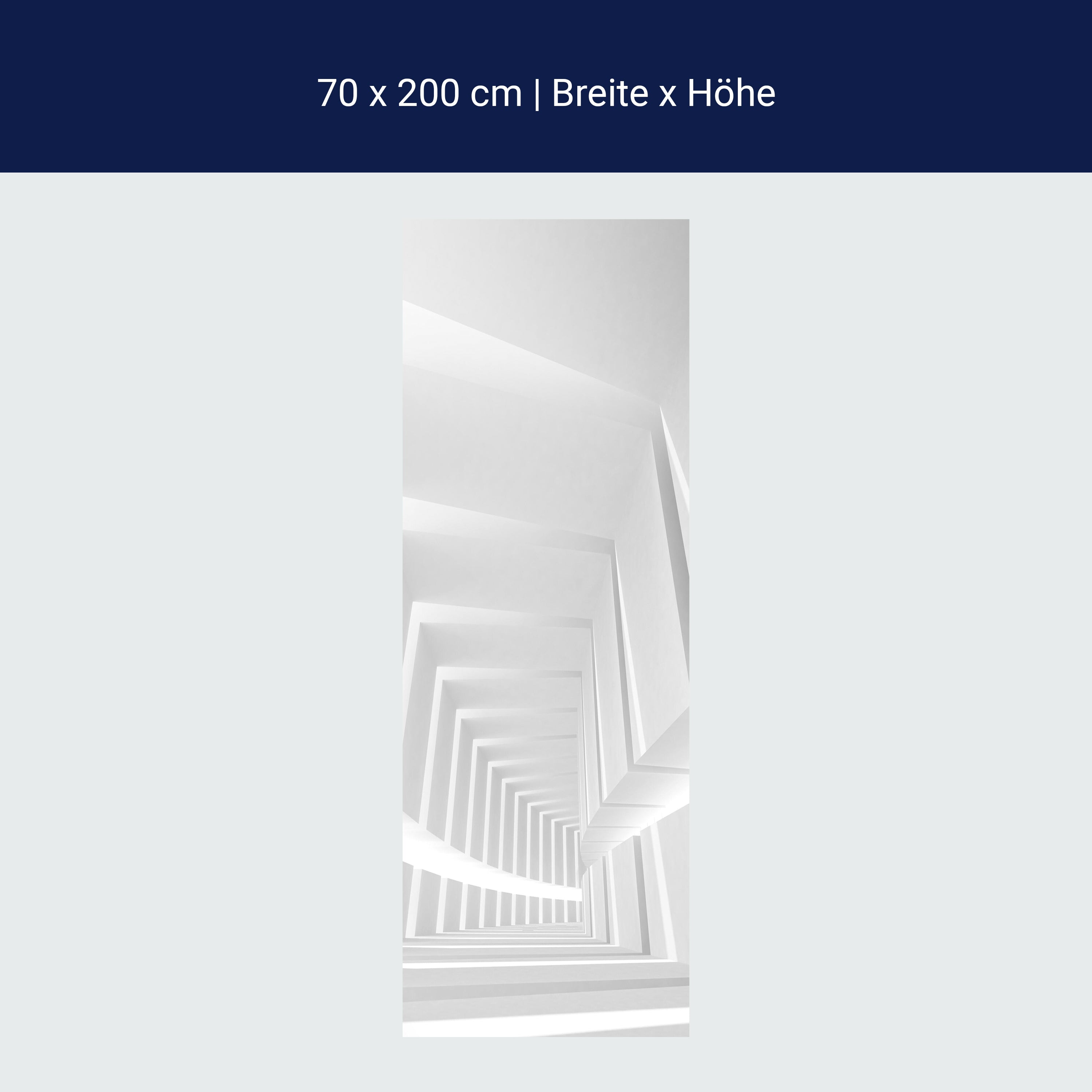 Türtapete Weißer leerer Korridor M0798 Türtapete Weißer leerer Korridor M0798