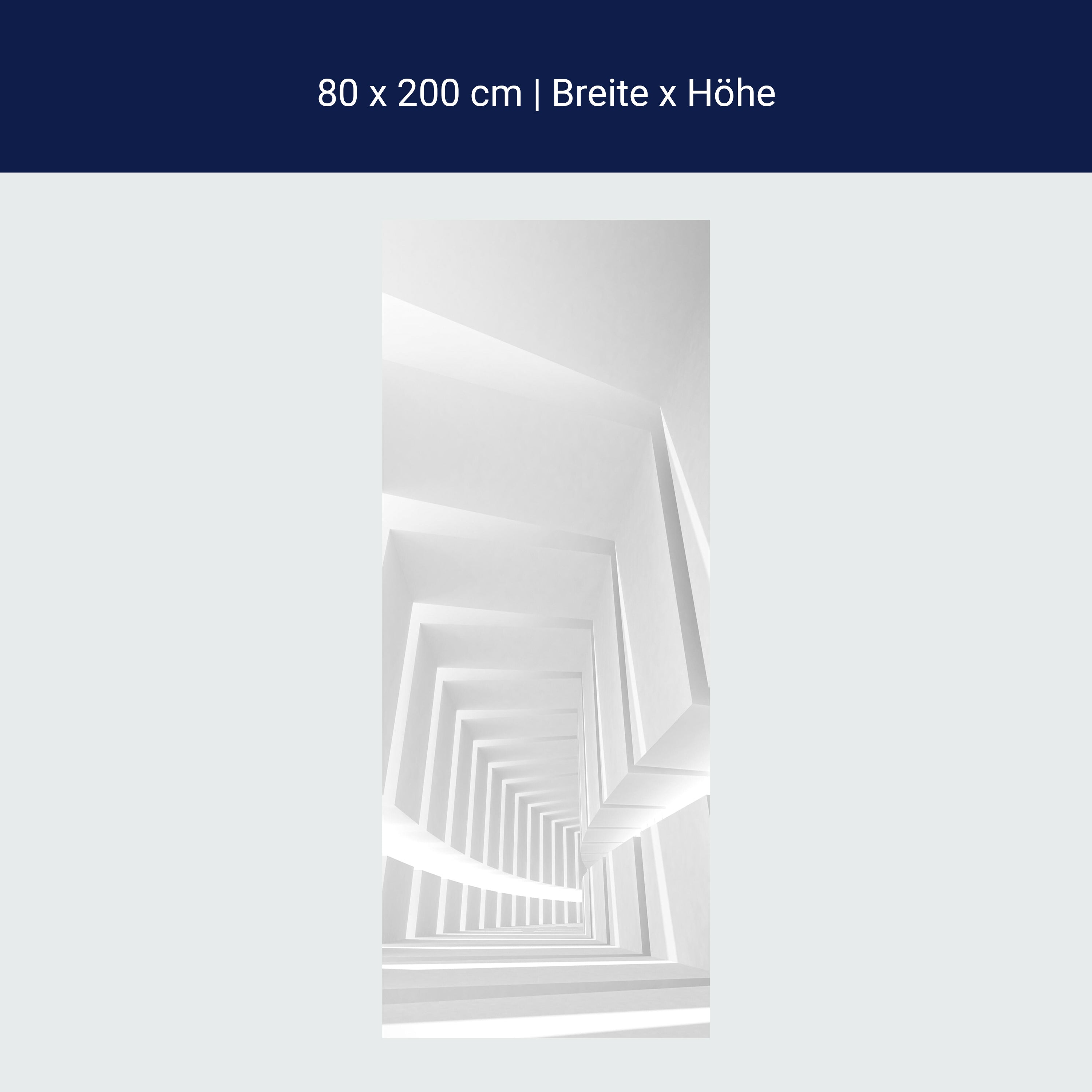 Türtapete Weißer leerer Korridor M0798 Türtapete Weißer leerer Korridor M0798