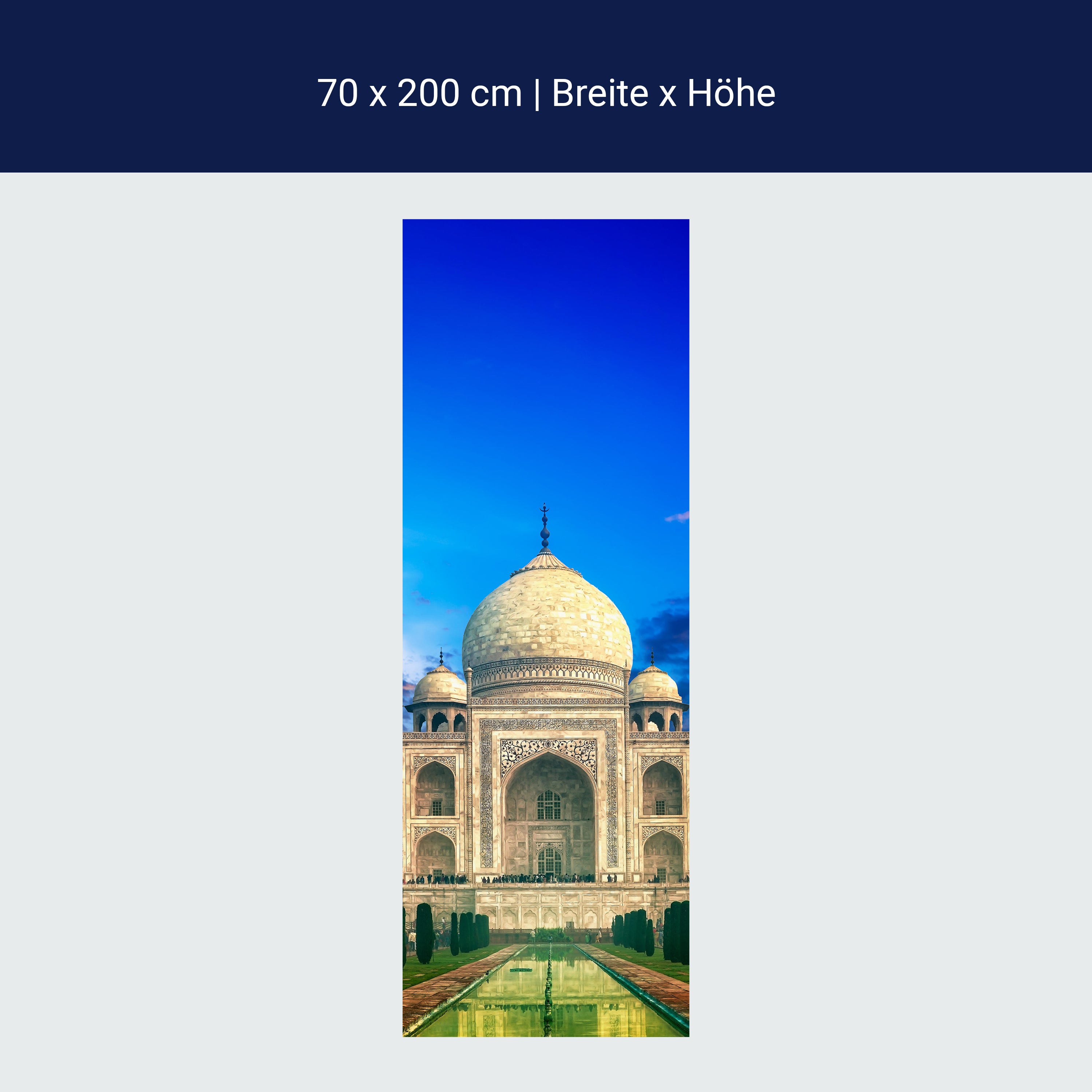 Türtapete Taj Mahal Indien Sonnenuntergang M0803 Türtapete Taj Mahal Indien Sonnenuntergang M0803