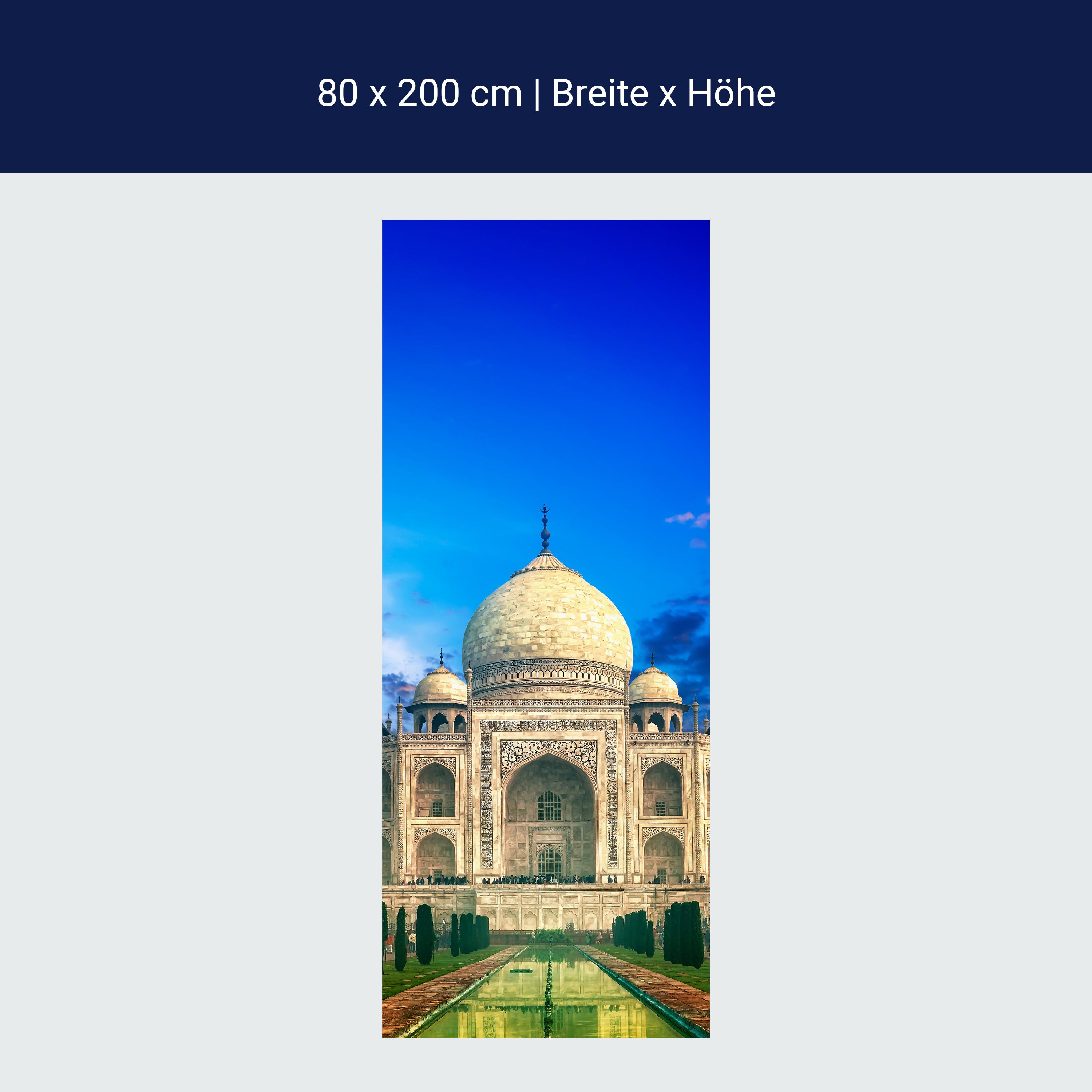 Türtapete Taj Mahal Indien Sonnenuntergang M0803 Türtapete Taj Mahal Indien Sonnenuntergang M0803