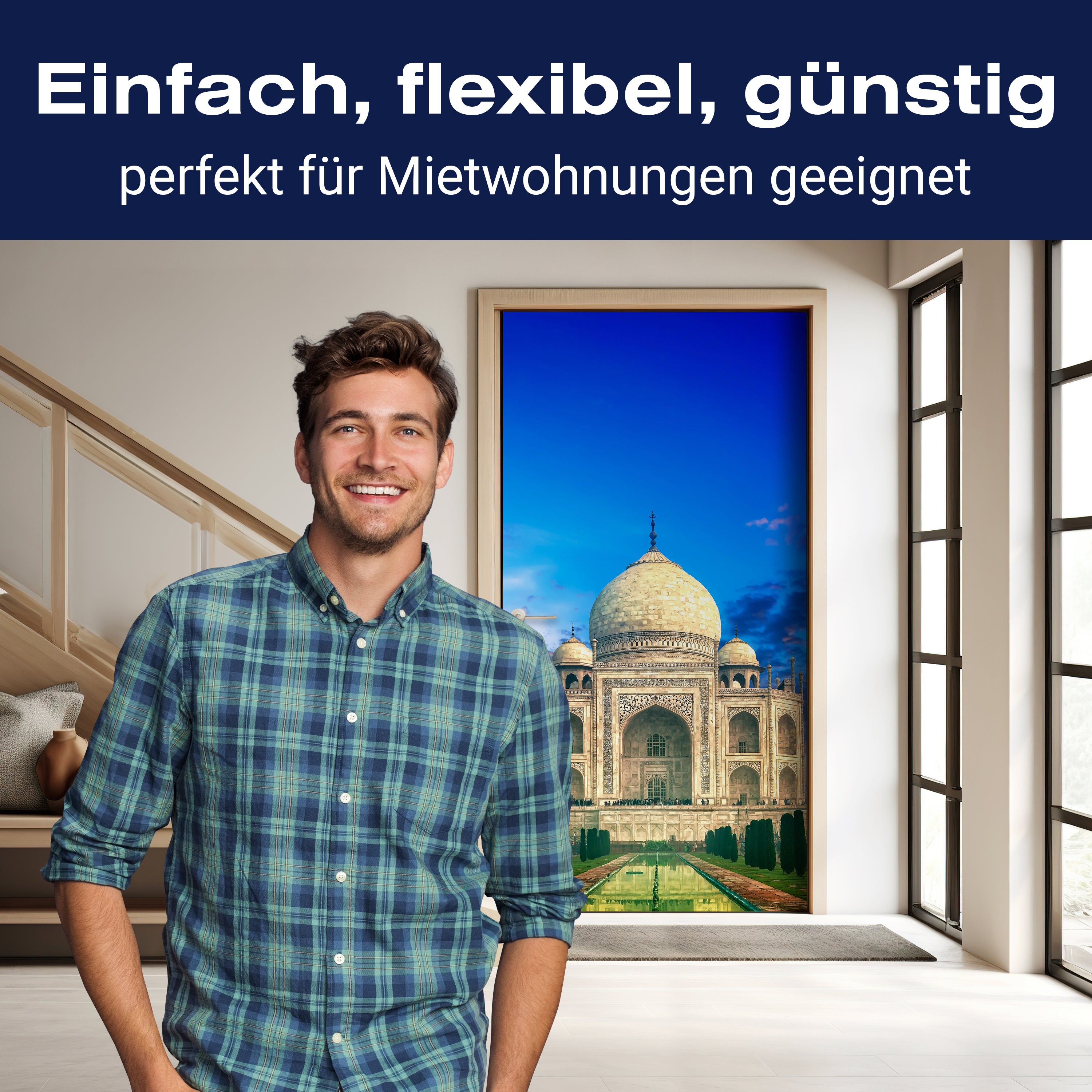 Türtapete Taj Mahal Indien Sonnenuntergang M0803 - Bild 3 Türtapete Taj Mahal Indien Sonnenuntergang M0803 - Bild 3