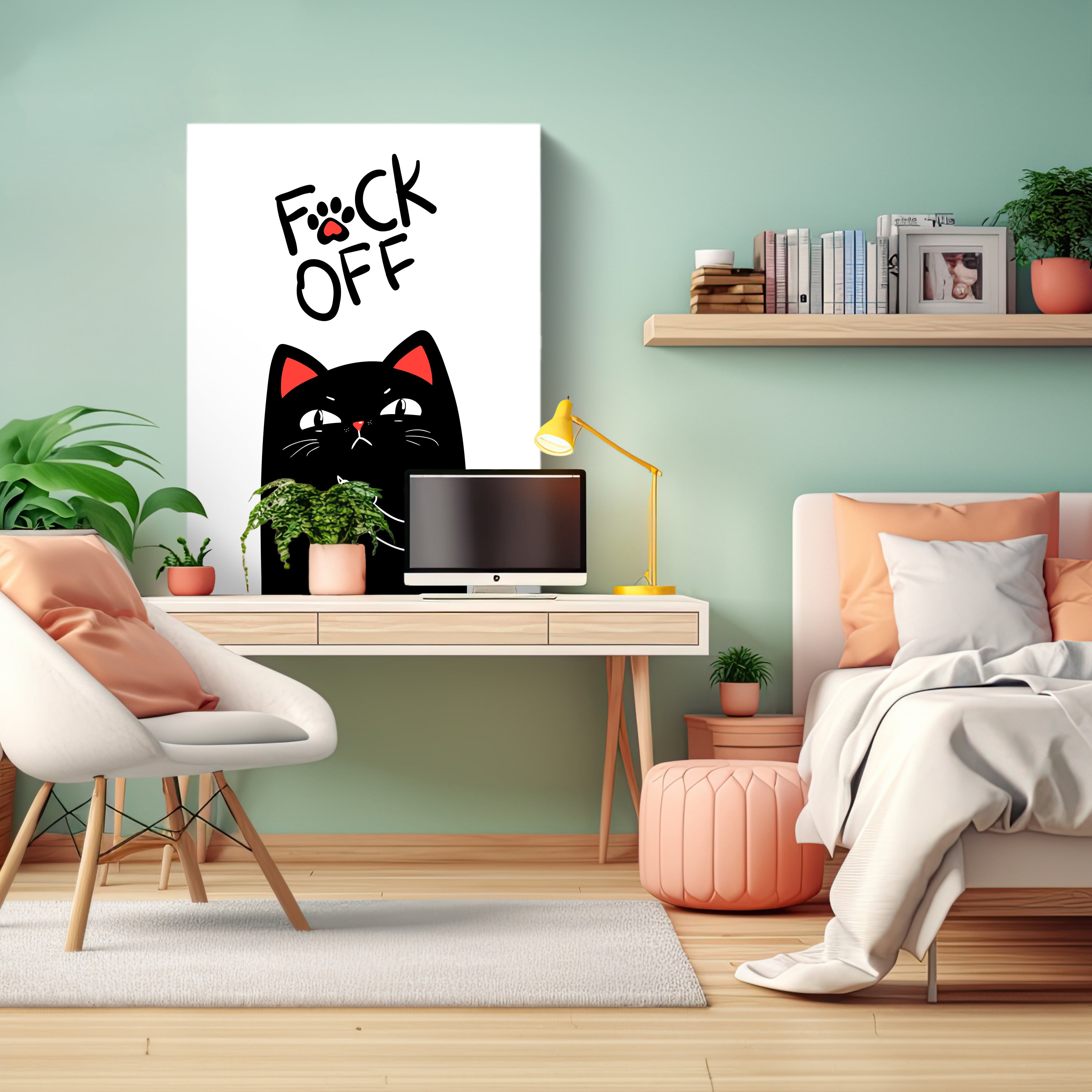 Leinwandbild Katze, Spruch, Hochformat M0805 kaufen - Bild 3 Leinwandbild Katze, Spruch, Hochformat M0805 kaufen - Bild 3