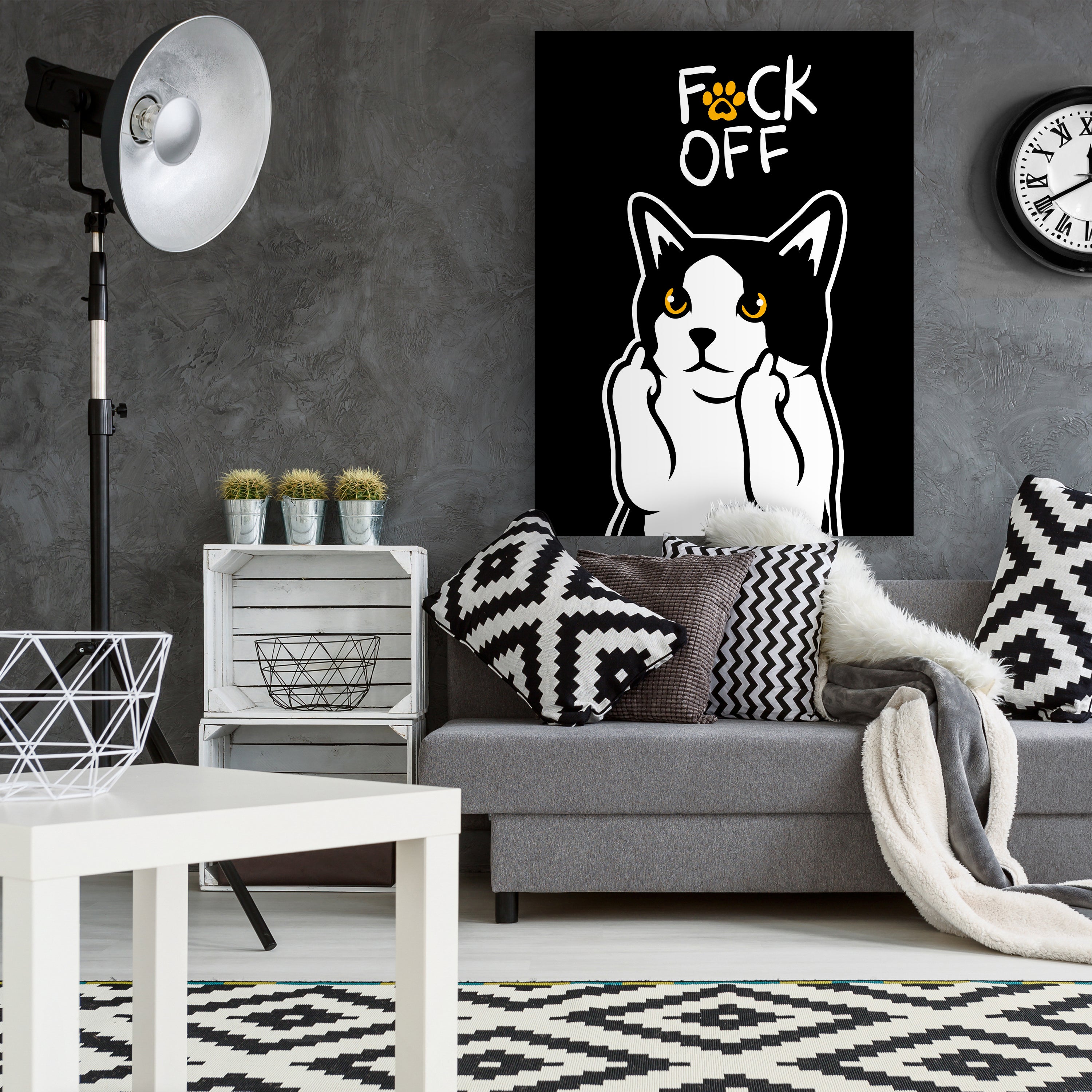 Leinwandbild Katze, Spruch, Hochformat M0807 kaufen - Bild 2 Leinwandbild Katze, Spruch, Hochformat M0807 kaufen - Bild 2