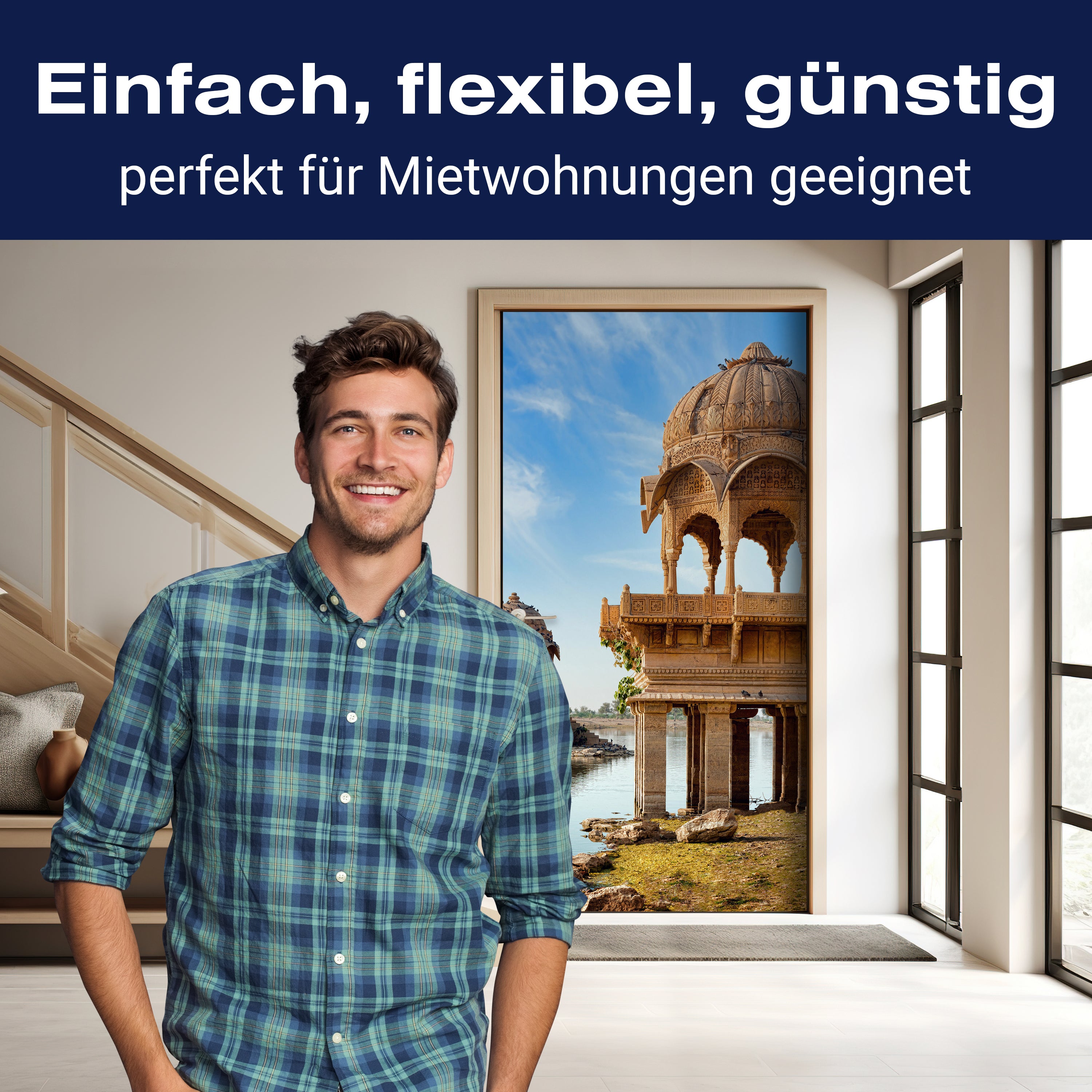 Türtapete Gadi Sagar See, Indien M0810 - Bild 3 Türtapete Gadi Sagar See, Indien M0810 - Bild 3