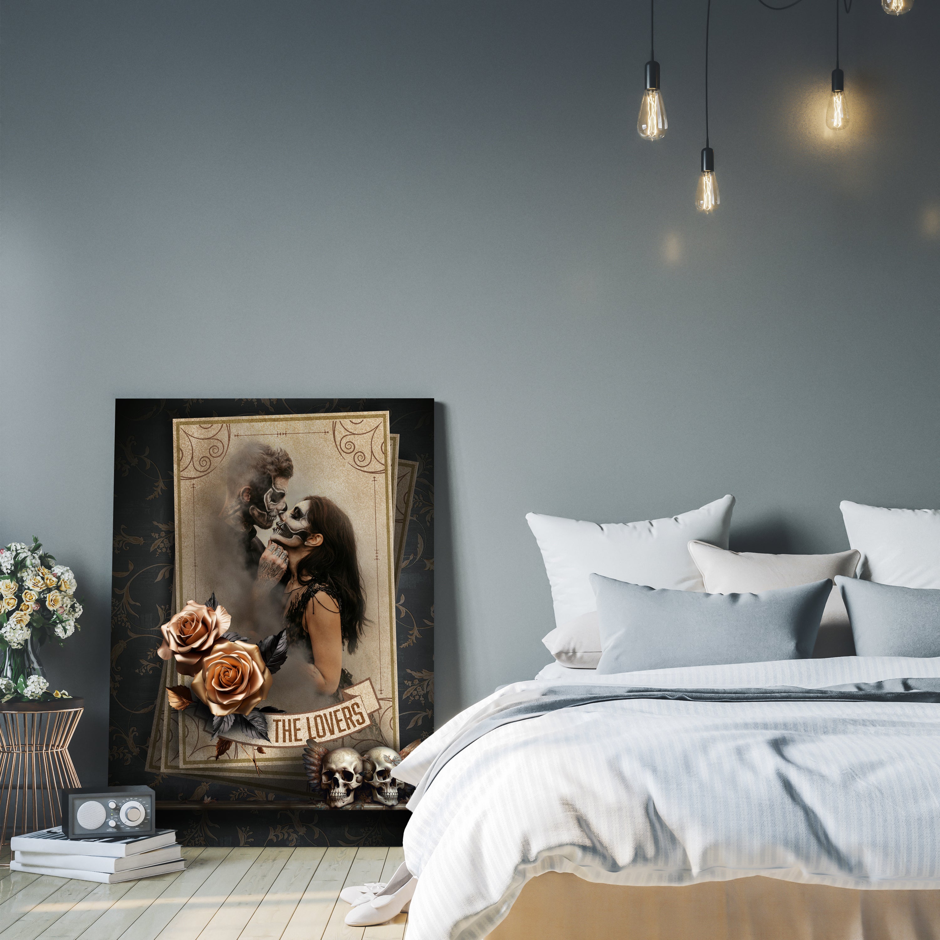 Leinwandbild Tarot, Totenkopf, Karten, Hochformat M0813 kaufen - Bild 3 Leinwandbild Tarot, Totenkopf, Karten, Hochformat M0813 kaufen - Bild 3