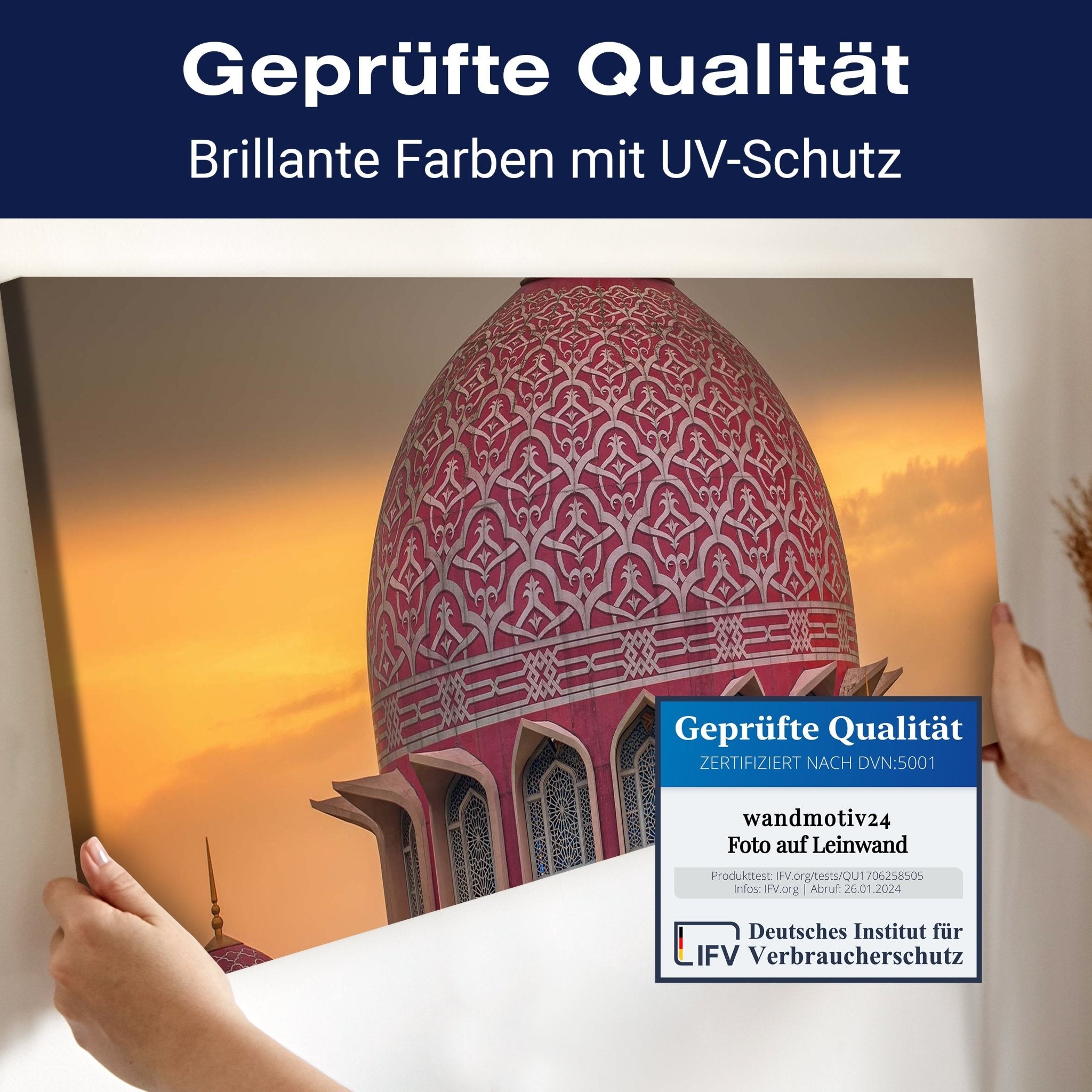 Leinwandbild Sonnenuntergang über Putrajaya-Moschee, Malaysia M0815 kaufen - Bild 4 Leinwandbild Sonnenuntergang über Putrajaya-Moschee, Malaysia M0815 kaufen - Bild 4