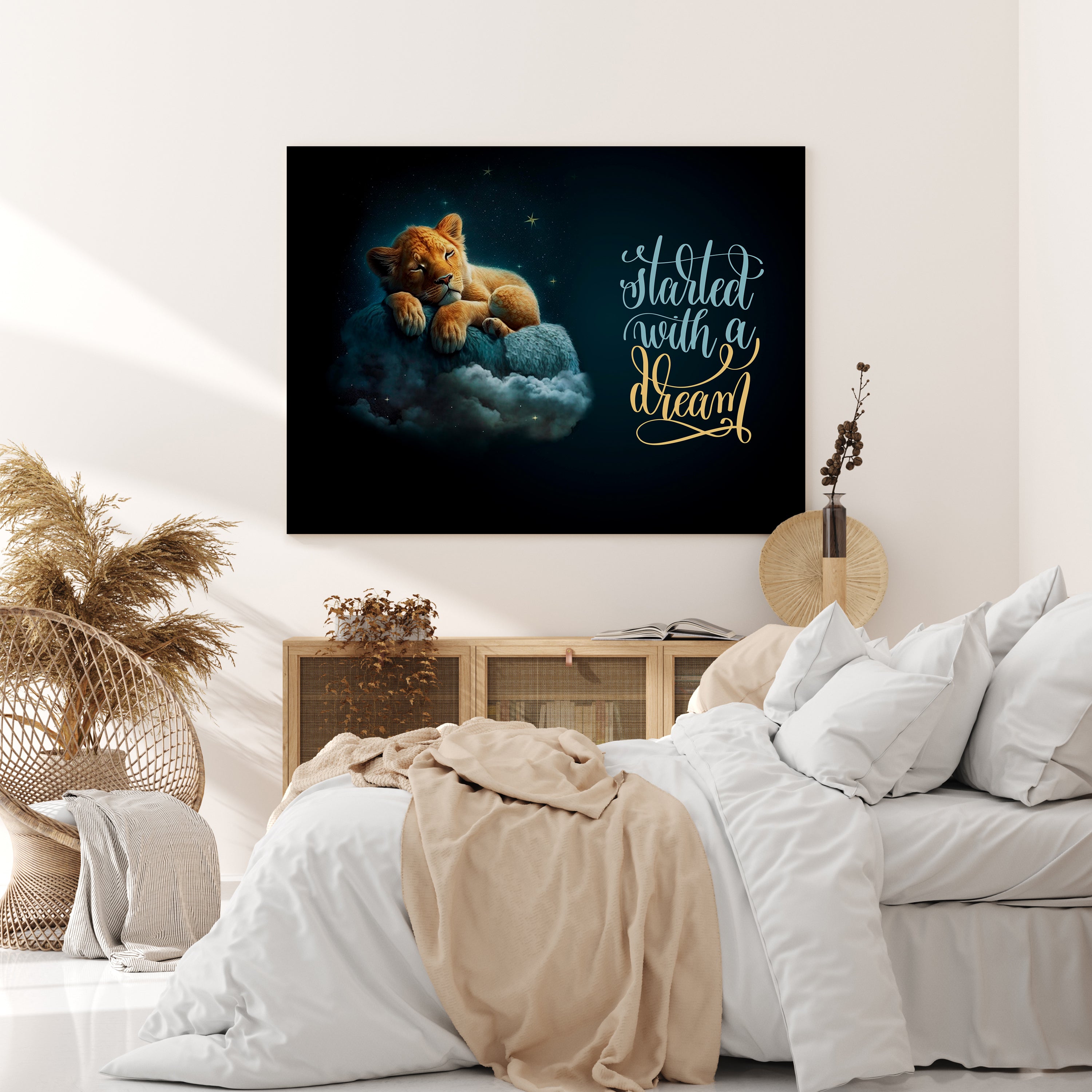 Leinwandbild Spruch, Löwe, Querformat M0817 kaufen - Bild 2 Leinwandbild Spruch, Löwe, Querformat M0817 kaufen - Bild 2