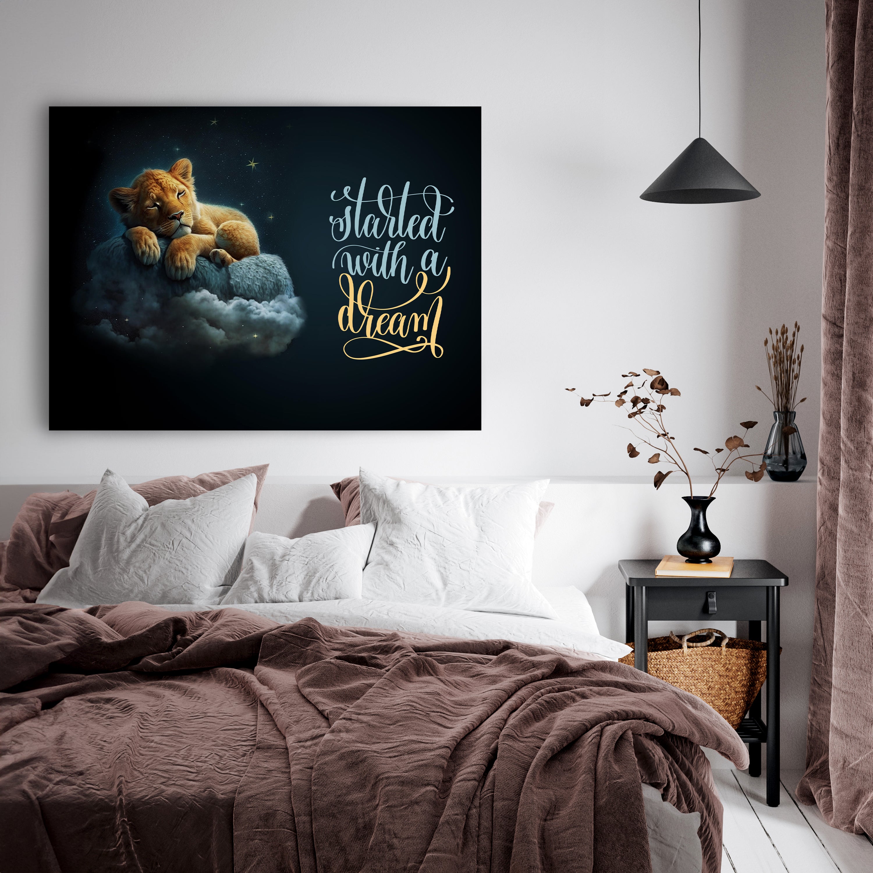 Leinwandbild Spruch, Löwe, Querformat M0817 kaufen - Bild 3 Leinwandbild Spruch, Löwe, Querformat M0817 kaufen - Bild 3