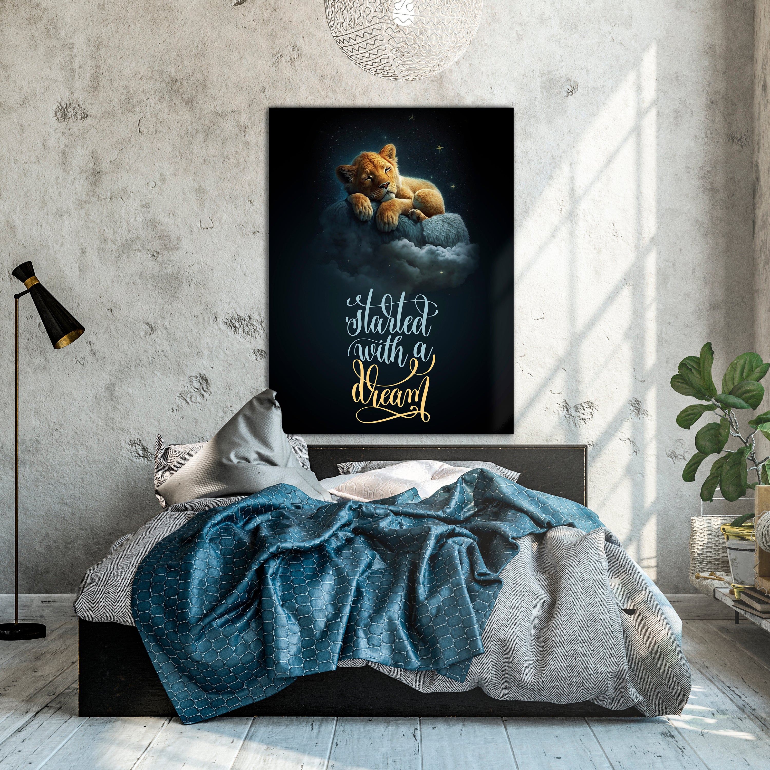 Leinwandbild Spruch, Löwe, Hochformat M0818 kaufen - Bild 2 Leinwandbild Spruch, Löwe, Hochformat M0818 kaufen - Bild 2