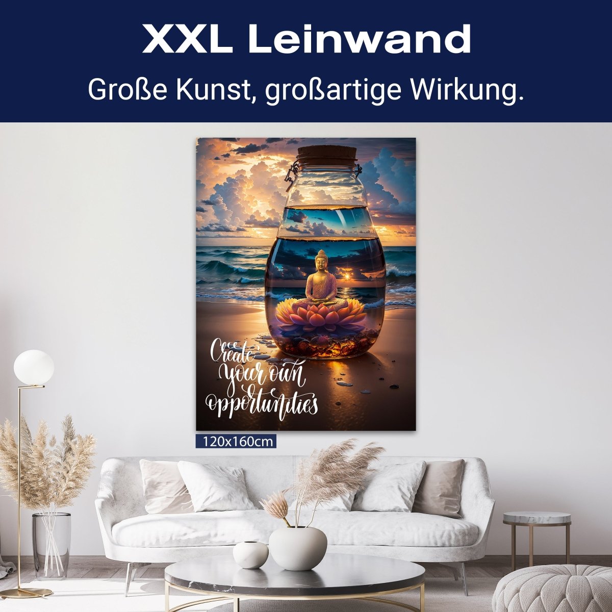 Leinwandbild Spruch, Strand, Buddha, Hochformat M0819 kaufen - Bild 9 Leinwandbild Spruch, Strand, Buddha, Hochformat M0819 kaufen - Bild 9