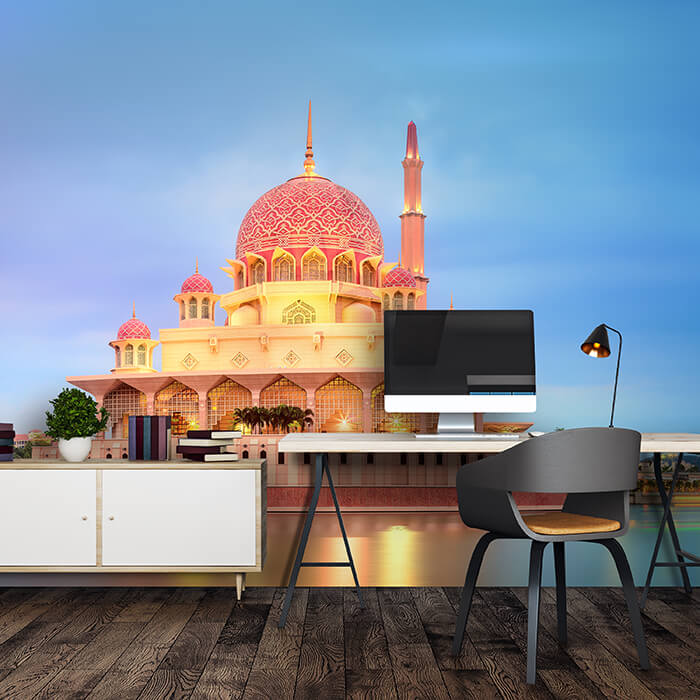 Fototapete Sonnenuntergang Putrajaya-Moschee M0819 - Bild 1 Fototapete Sonnenuntergang Putrajaya-Moschee M0819 - Bild 1