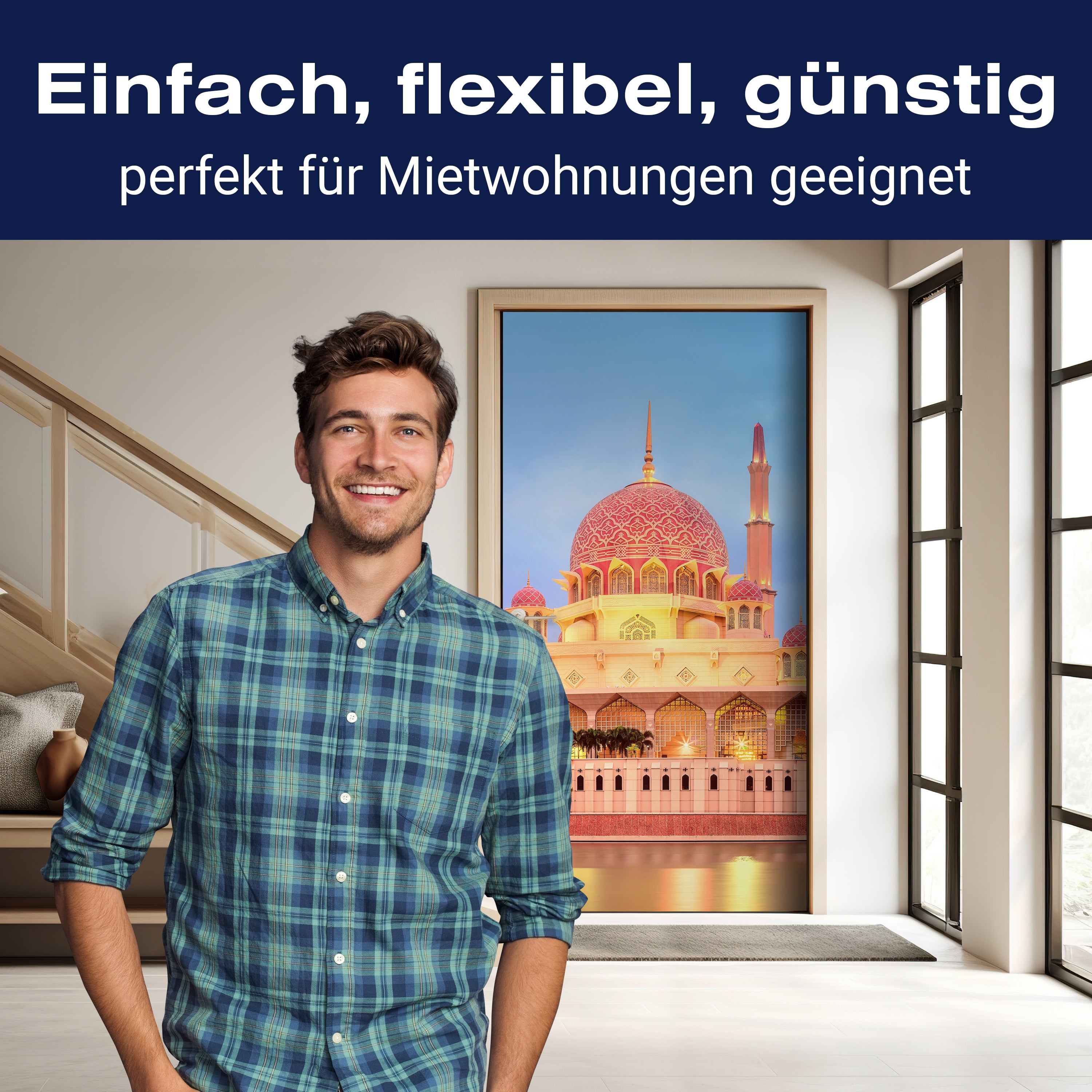 Türtapete Sonnenuntergang über Putrajaya-Moschee M0819 - Bild 3 Türtapete Sonnenuntergang über Putrajaya-Moschee M0819 - Bild 3