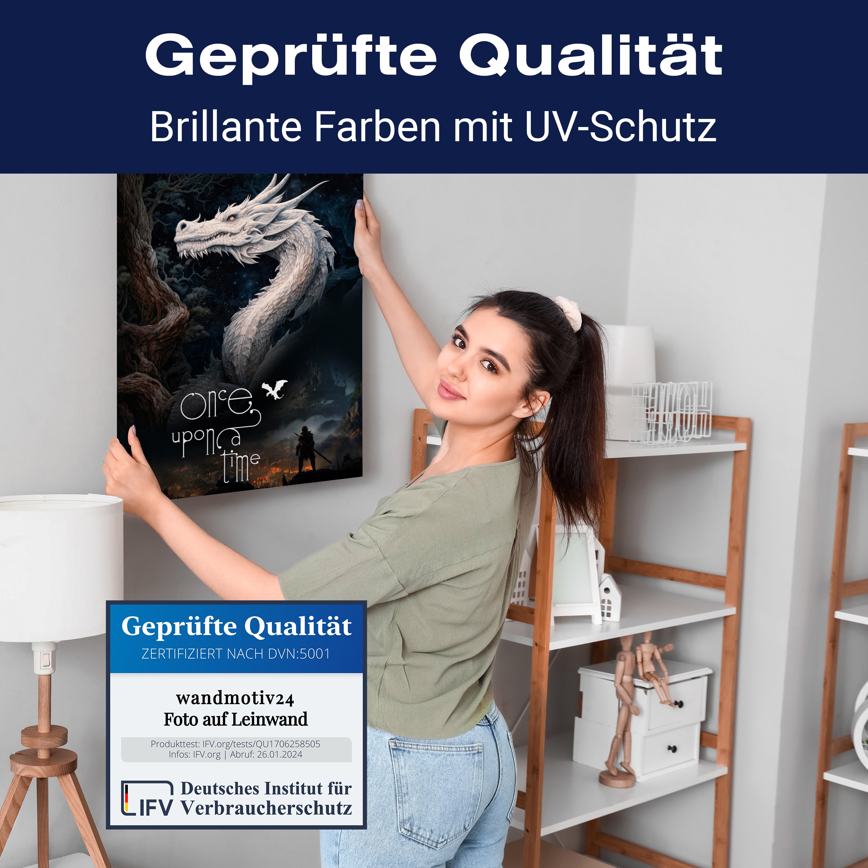 Leinwandbild Fantasy, Drache, Once Upon A Time M0827 kaufen - Bild 4 Leinwandbild Fantasy, Drache, Once Upon A Time M0827 kaufen - Bild 4