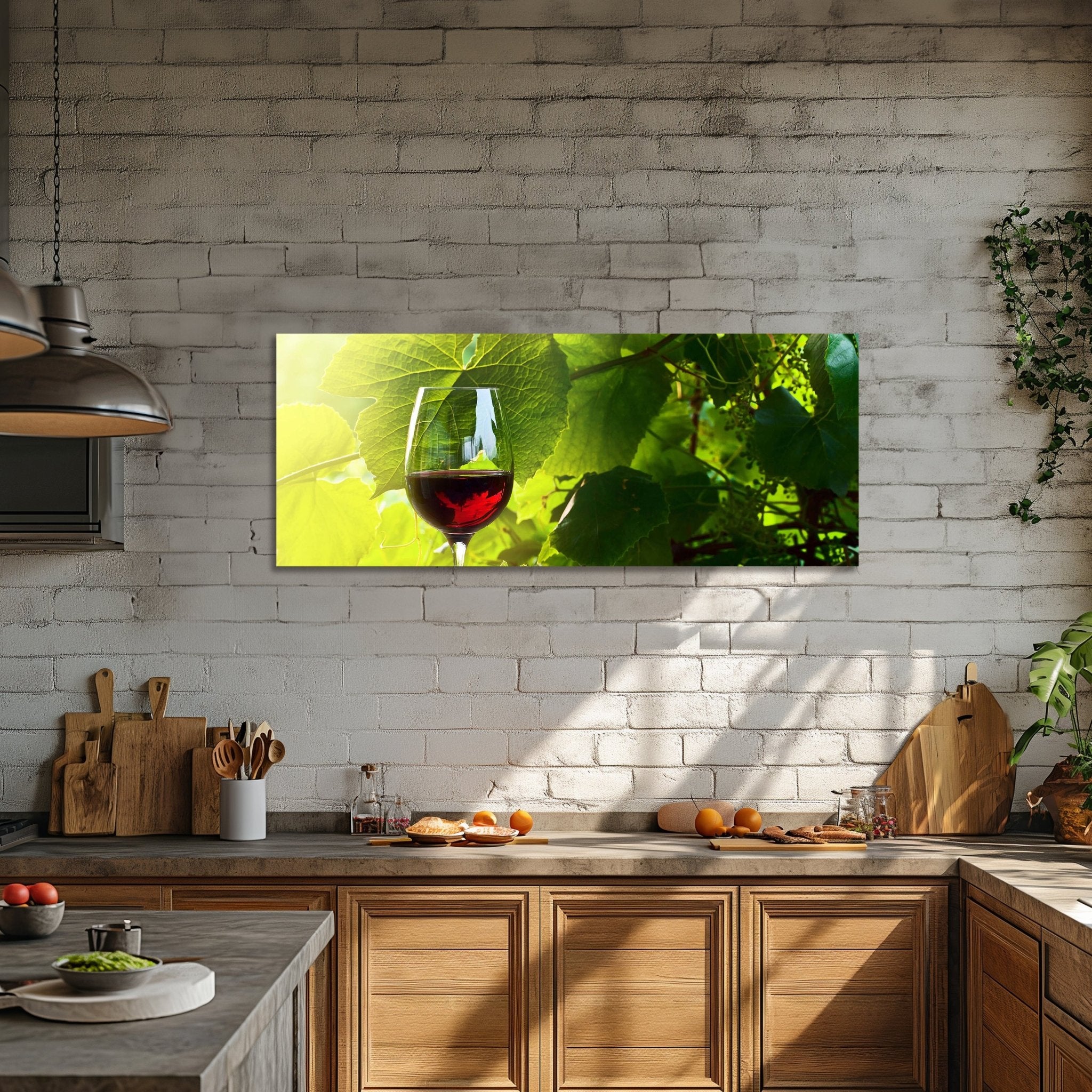 Leinwandbild Glas mit Rotwein im Weinberg M0830 kaufen - Bild 2 Leinwandbild Glas mit Rotwein im Weinberg M0830 kaufen - Bild 2