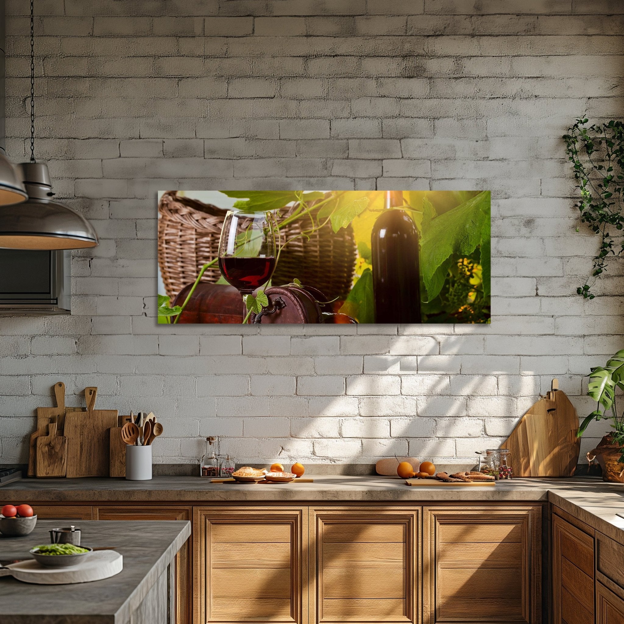 Leinwandbild Flasche und Glas mit Rotwein M0831 kaufen - Bild 2 Leinwandbild Flasche und Glas mit Rotwein M0831 kaufen - Bild 2