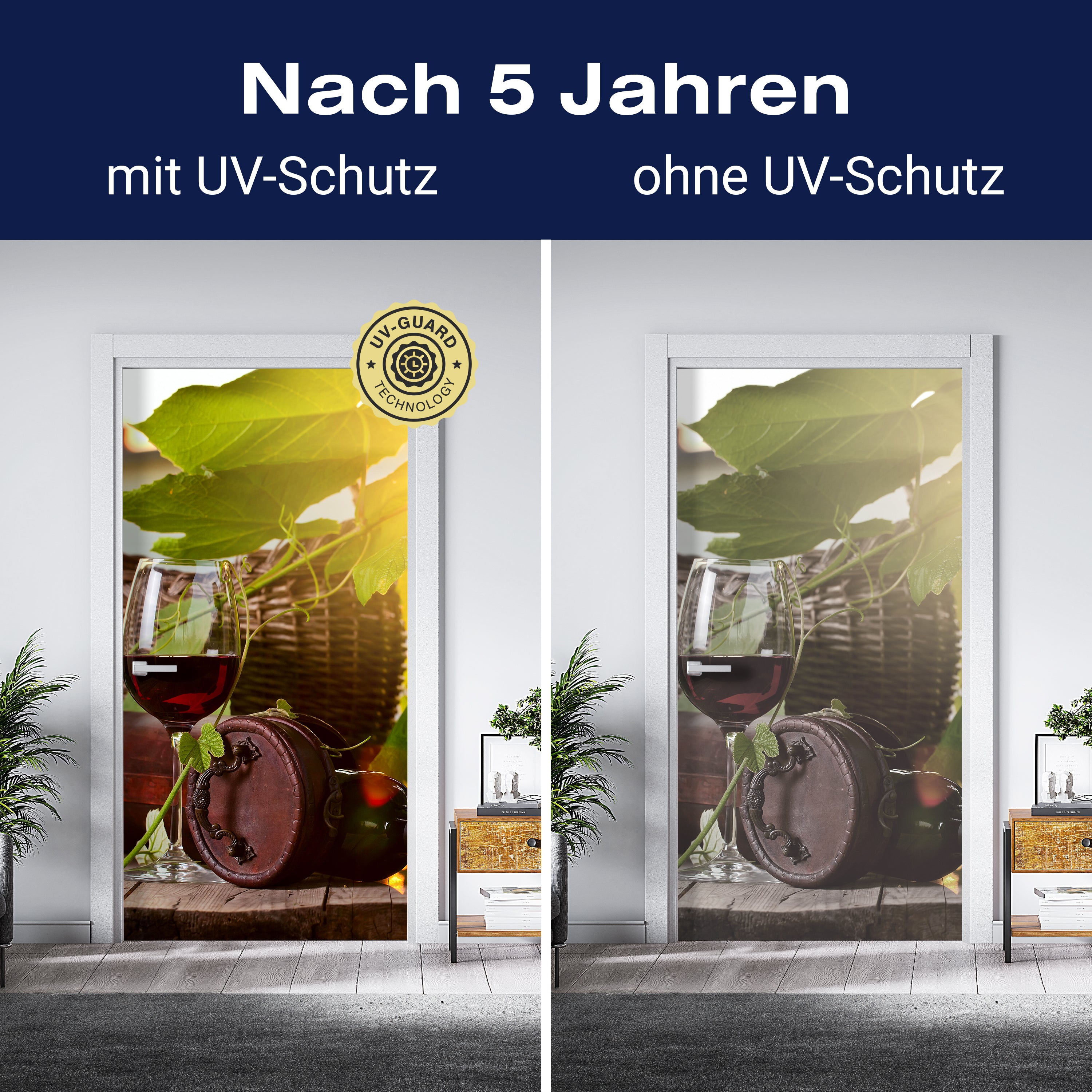 Türtapete Flasche und Glas mit Rotwein M0831 - Bild 4 Türtapete Flasche und Glas mit Rotwein M0831 - Bild 4