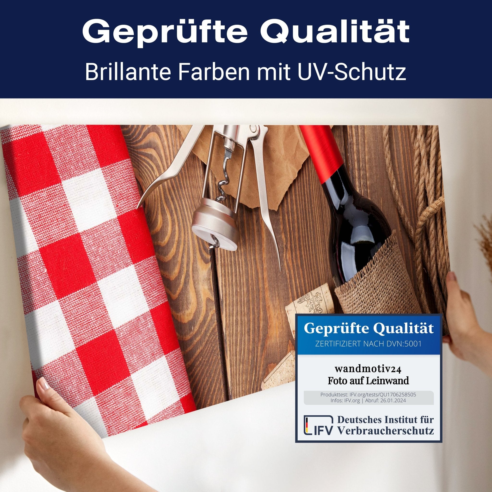 Leinwandbild Rotweinflasche, Schüssel mit Korken und Korkenzieher M0832 kaufen - Bild 4 Leinwandbild Rotweinflasche, Schüssel mit Korken und Korkenzieher M0832 kaufen - Bild 4