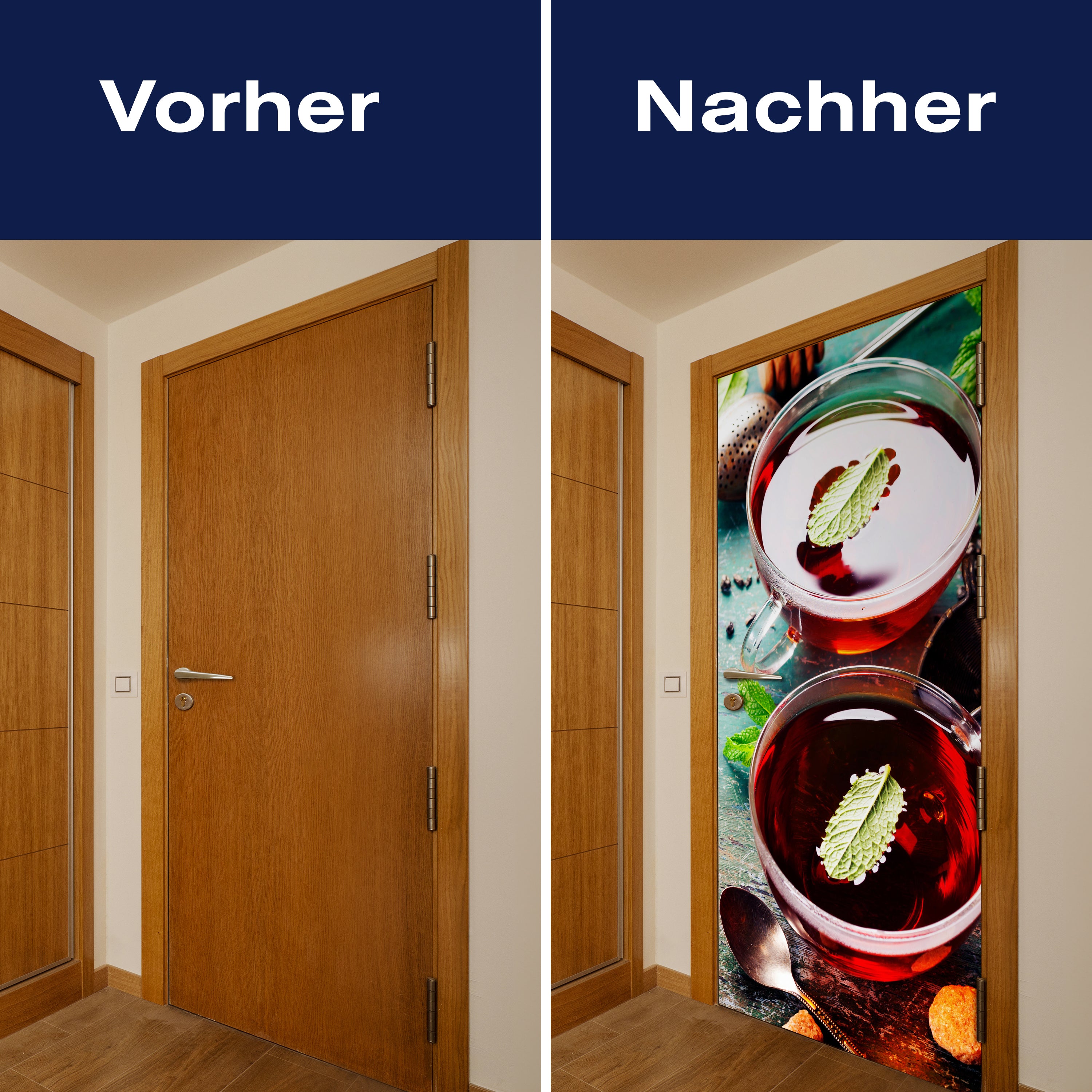 Türtapete Tee mit Minze, Ingwer und Zitrone M0834 - Bild 10 Türtapete Tee mit Minze, Ingwer und Zitrone M0834 - Bild 10