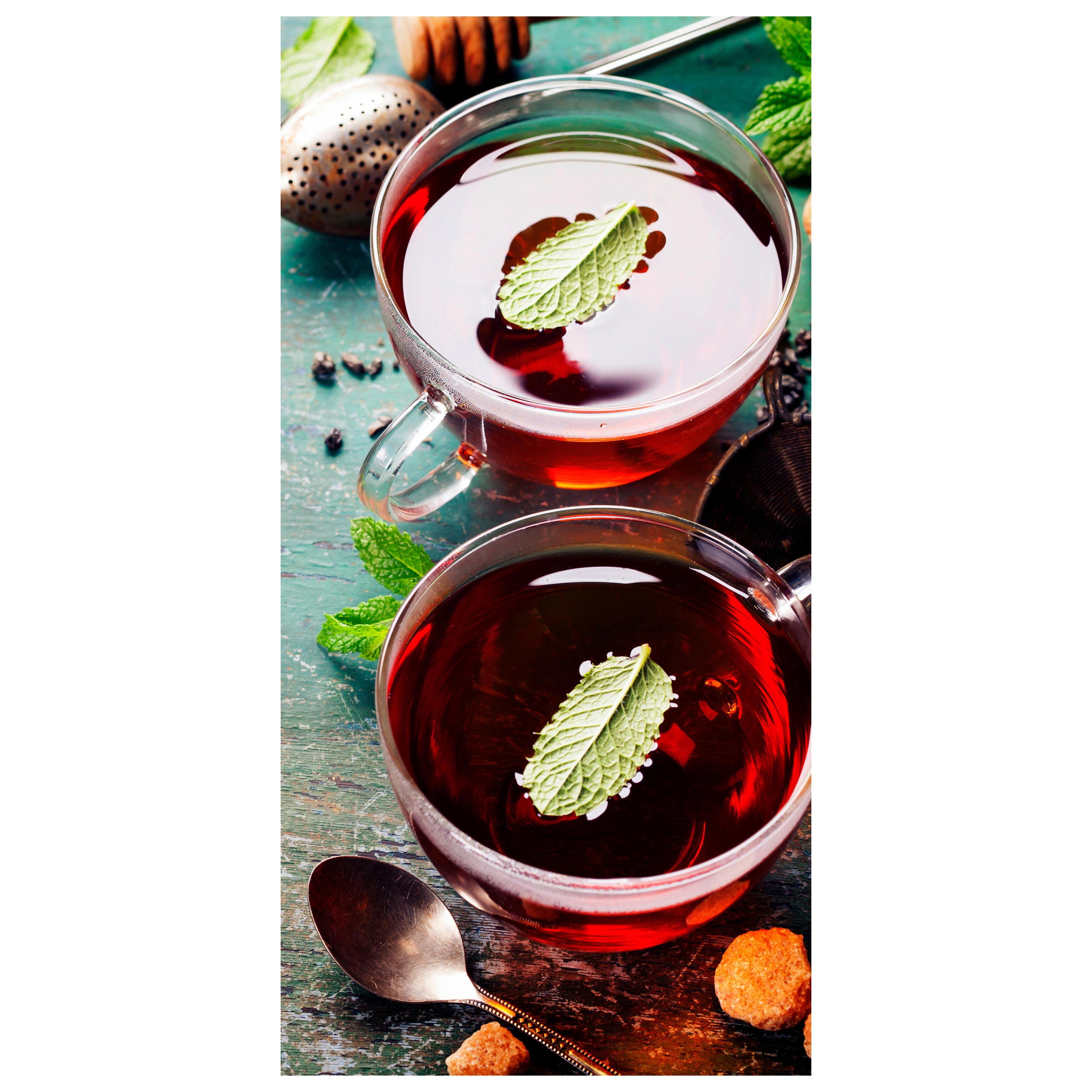 Türtapete Tee mit Minze, Ingwer und Zitrone M0834 - Bild 2 Türtapete Tee mit Minze, Ingwer und Zitrone M0834 - Bild 2