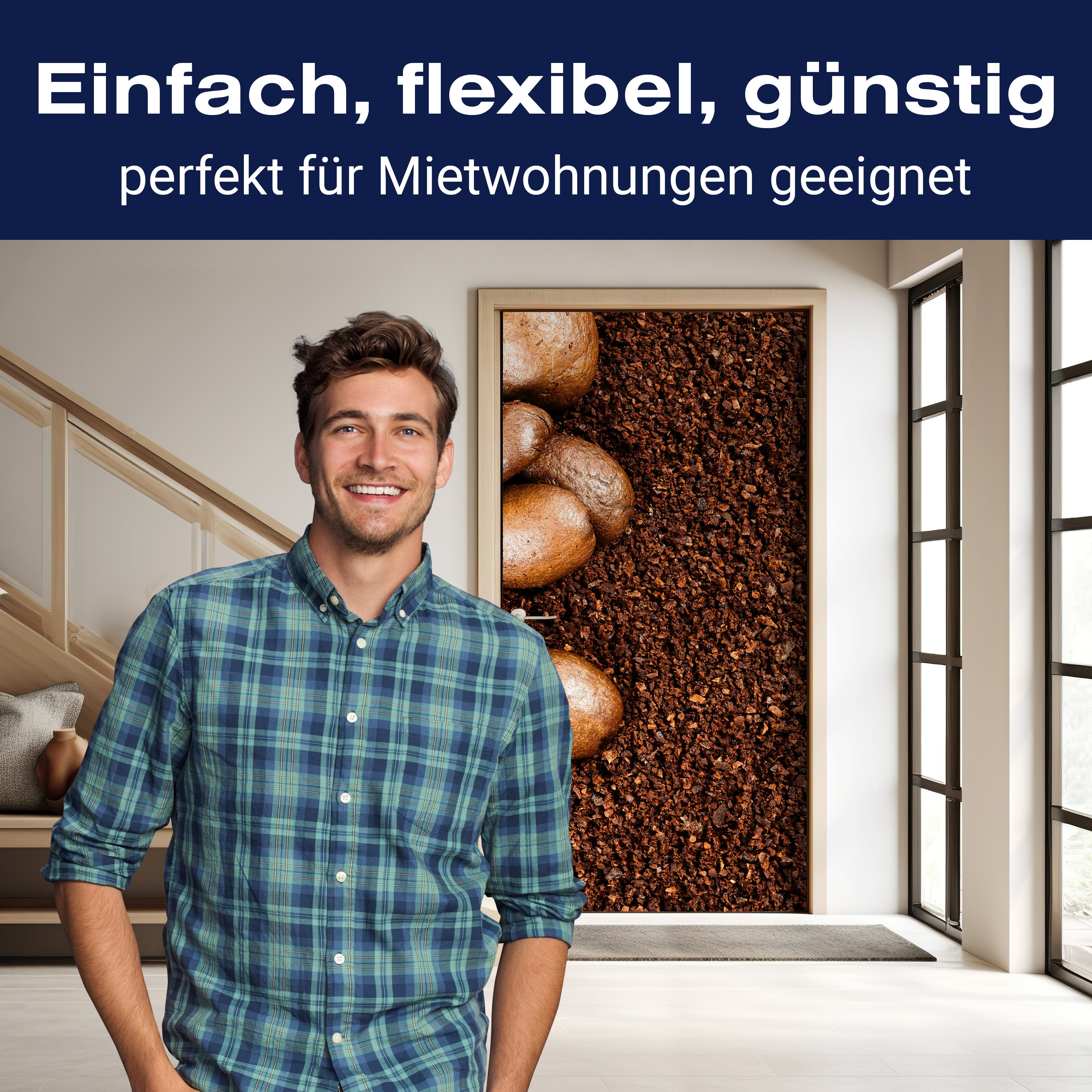 Türtapete Geröstete Kaffeebohnen M0835 - Bild 3 Türtapete Geröstete Kaffeebohnen M0835 - Bild 3