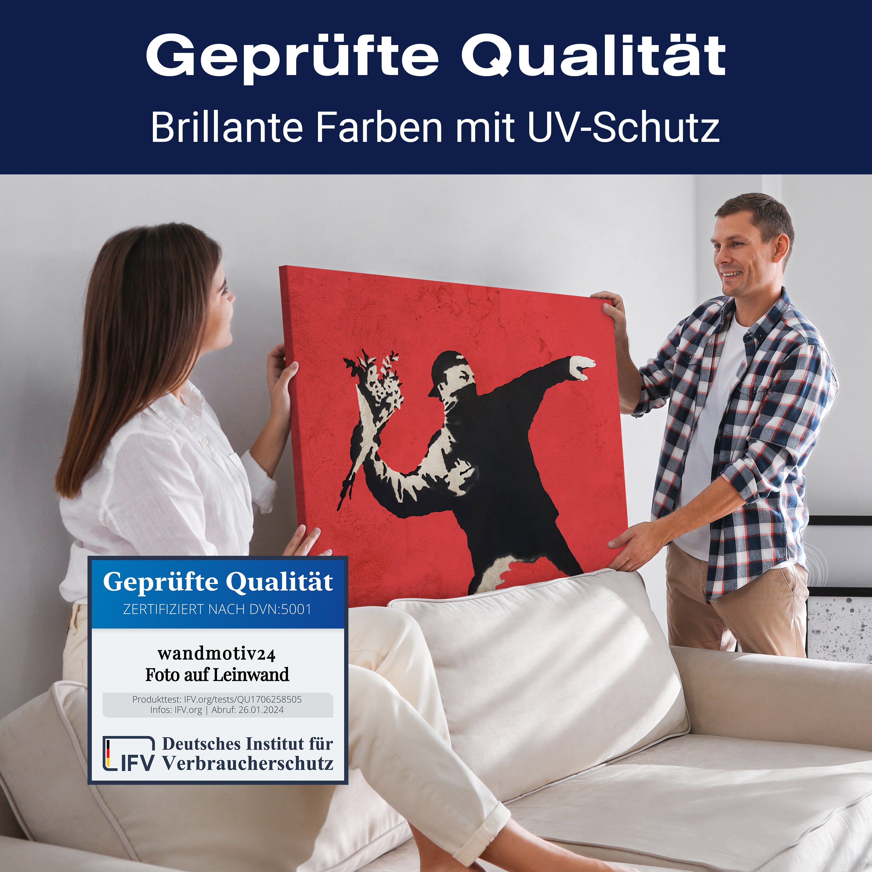 Leinwandbild Banksy Street Art M0836 kaufen - Bild 4 Leinwandbild Banksy Street Art M0836 kaufen - Bild 4