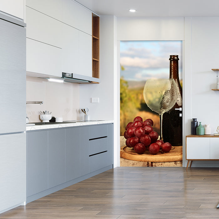 Türtapete Ein Glas Wein M0840 - Bild 1 Türtapete Ein Glas Wein M0840 - Bild 1