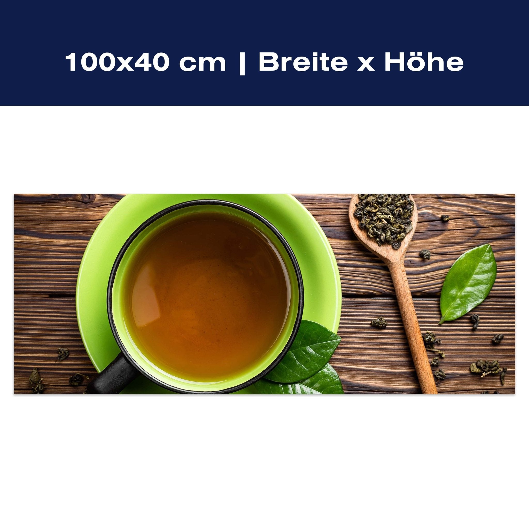 Leinwandbild Draufsicht auf eine Teetasse M0841 Leinwandbild Draufsicht auf eine Teetasse M0841