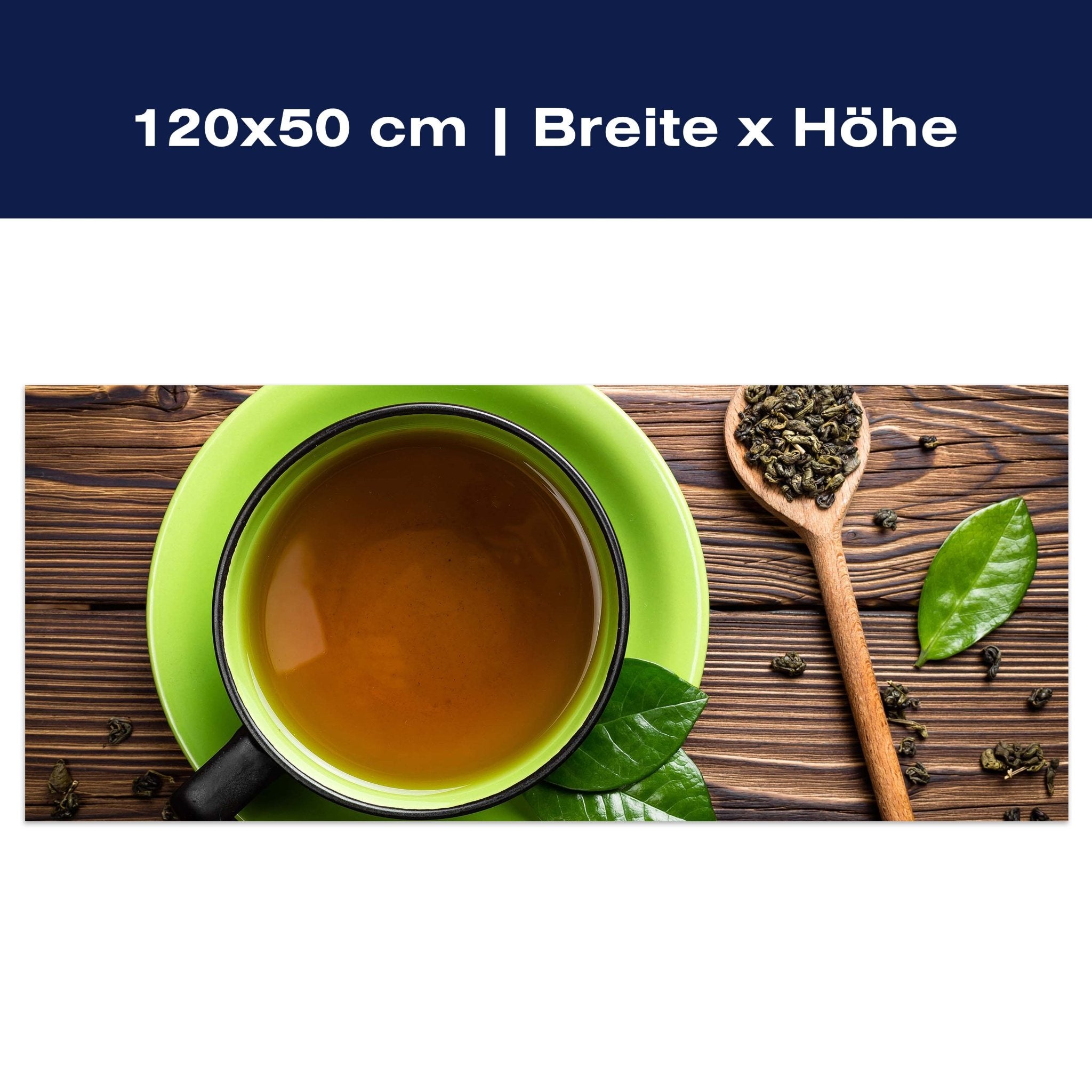 Leinwandbild Draufsicht auf eine Teetasse M0841 Leinwandbild Draufsicht auf eine Teetasse M0841