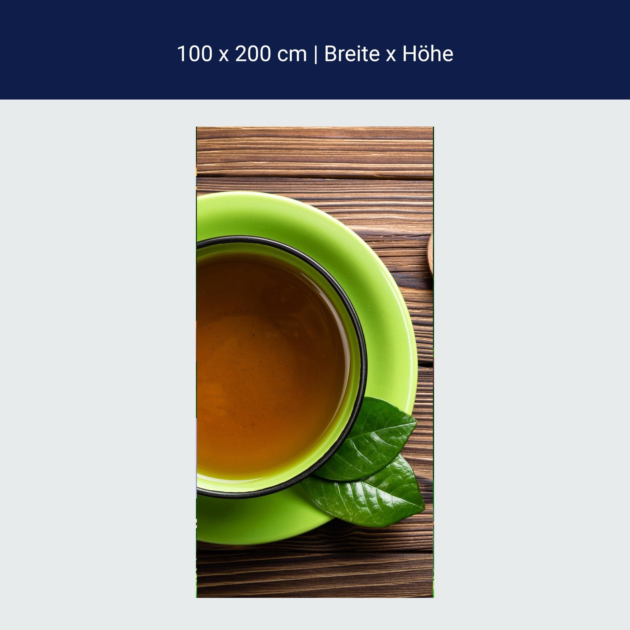 Türtapete Draufsicht auf eine Teetasse M0841 Türtapete Draufsicht auf eine Teetasse M0841