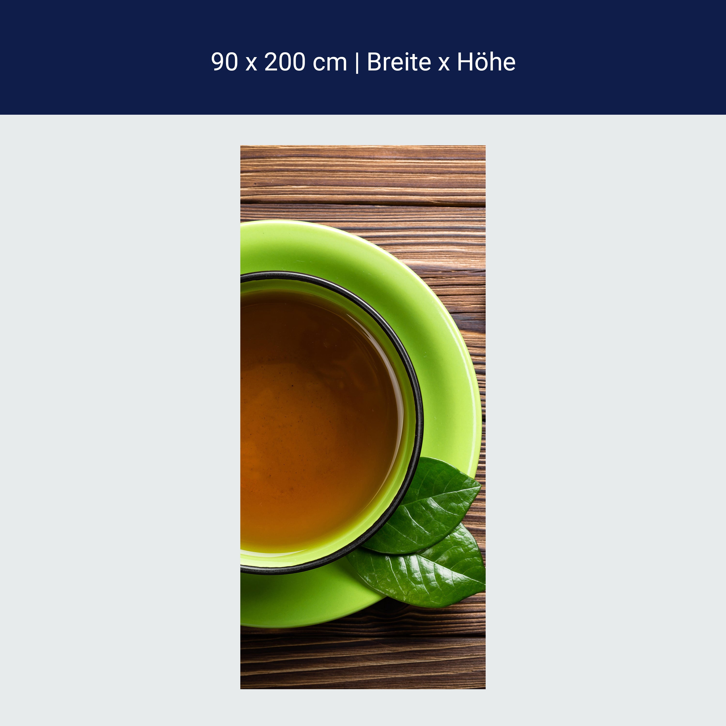 Türtapete Draufsicht auf eine Teetasse M0841 Türtapete Draufsicht auf eine Teetasse M0841