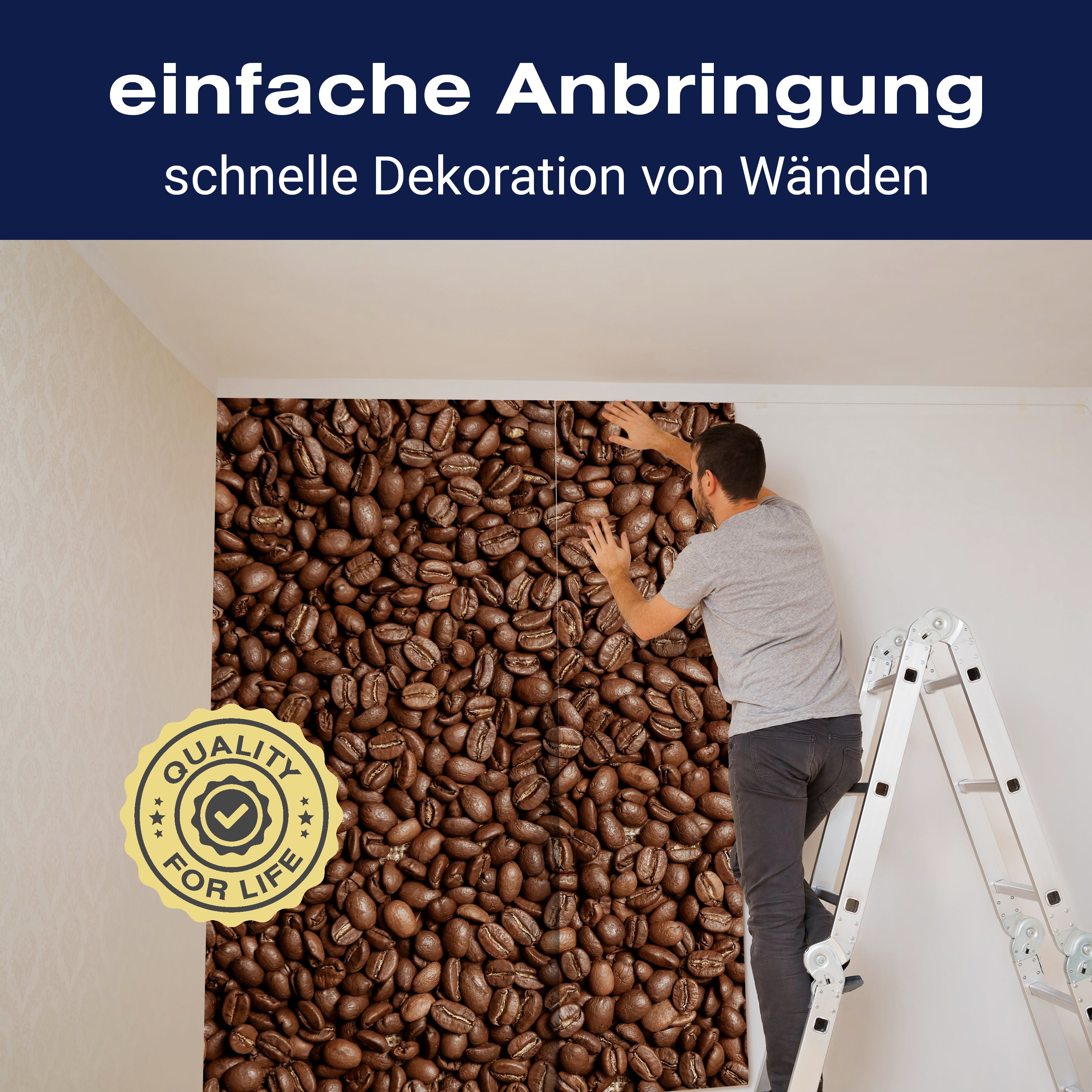 Fototapete braune Kaffeebohne geröstet M0843 - Bild 3 Fototapete braune Kaffeebohne geröstet M0843 - Bild 3