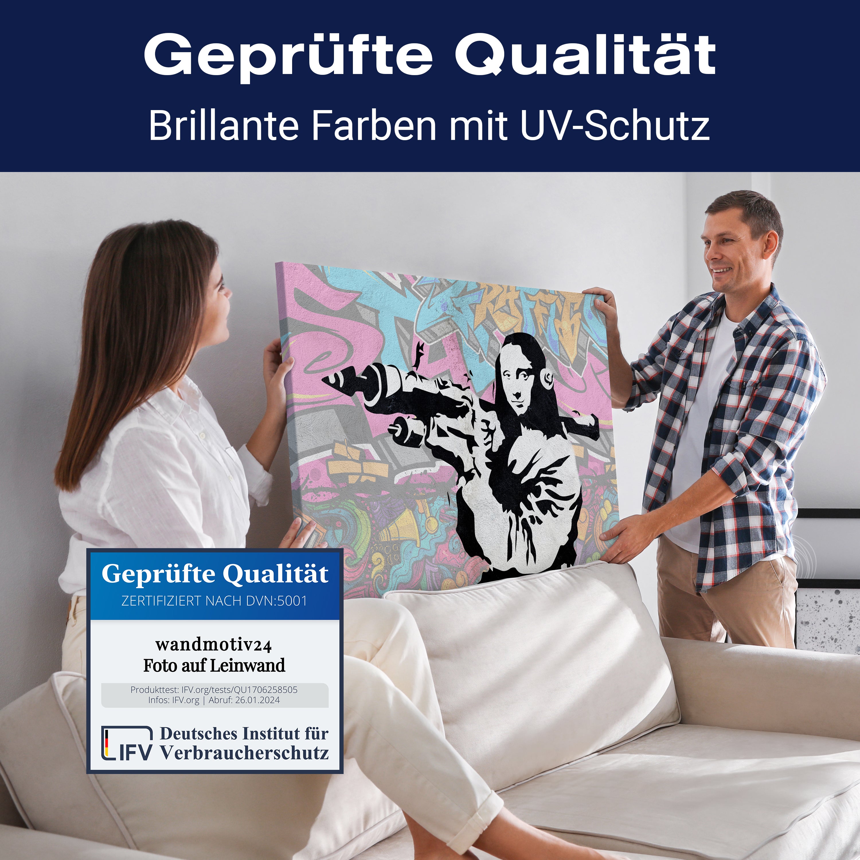 Leinwandbild Banksy Street Art M0845 kaufen - Bild 4 Leinwandbild Banksy Street Art M0845 kaufen - Bild 4