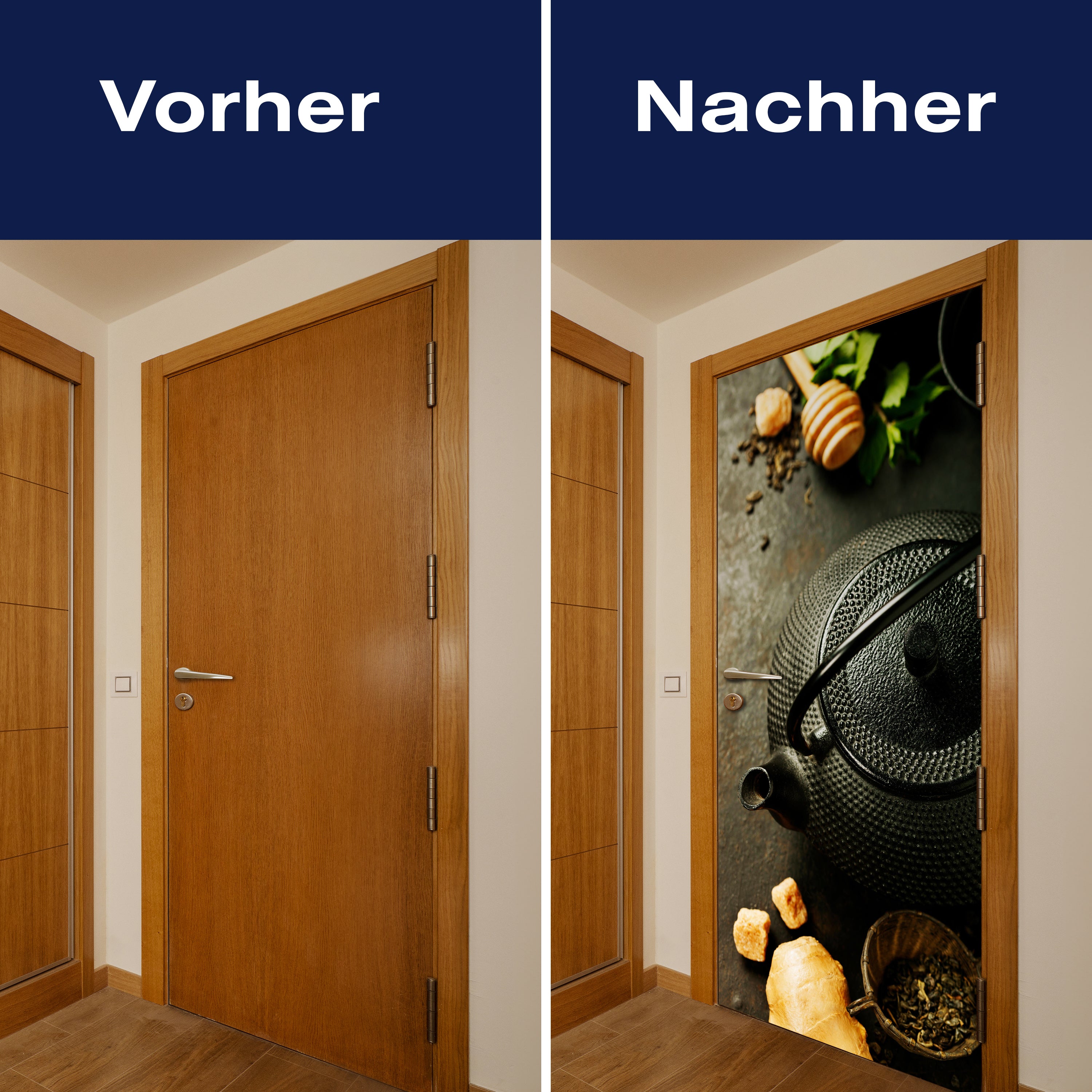 Türtapete Rustikale Teekanne mit Ingwer und Minze M0846 - Bild 10 Türtapete Rustikale Teekanne mit Ingwer und Minze M0846 - Bild 10