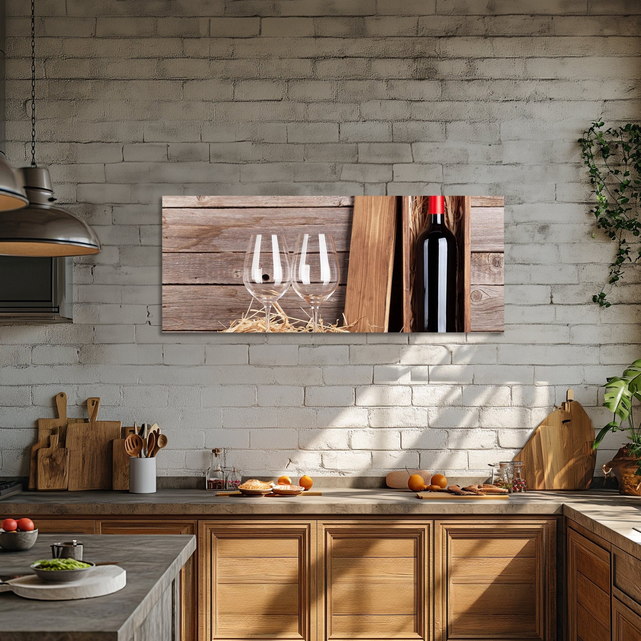 Leinwandbild Rotweinflasche und Weingläser M0848 kaufen - Bild 2 Leinwandbild Rotweinflasche und Weingläser M0848 kaufen - Bild 2