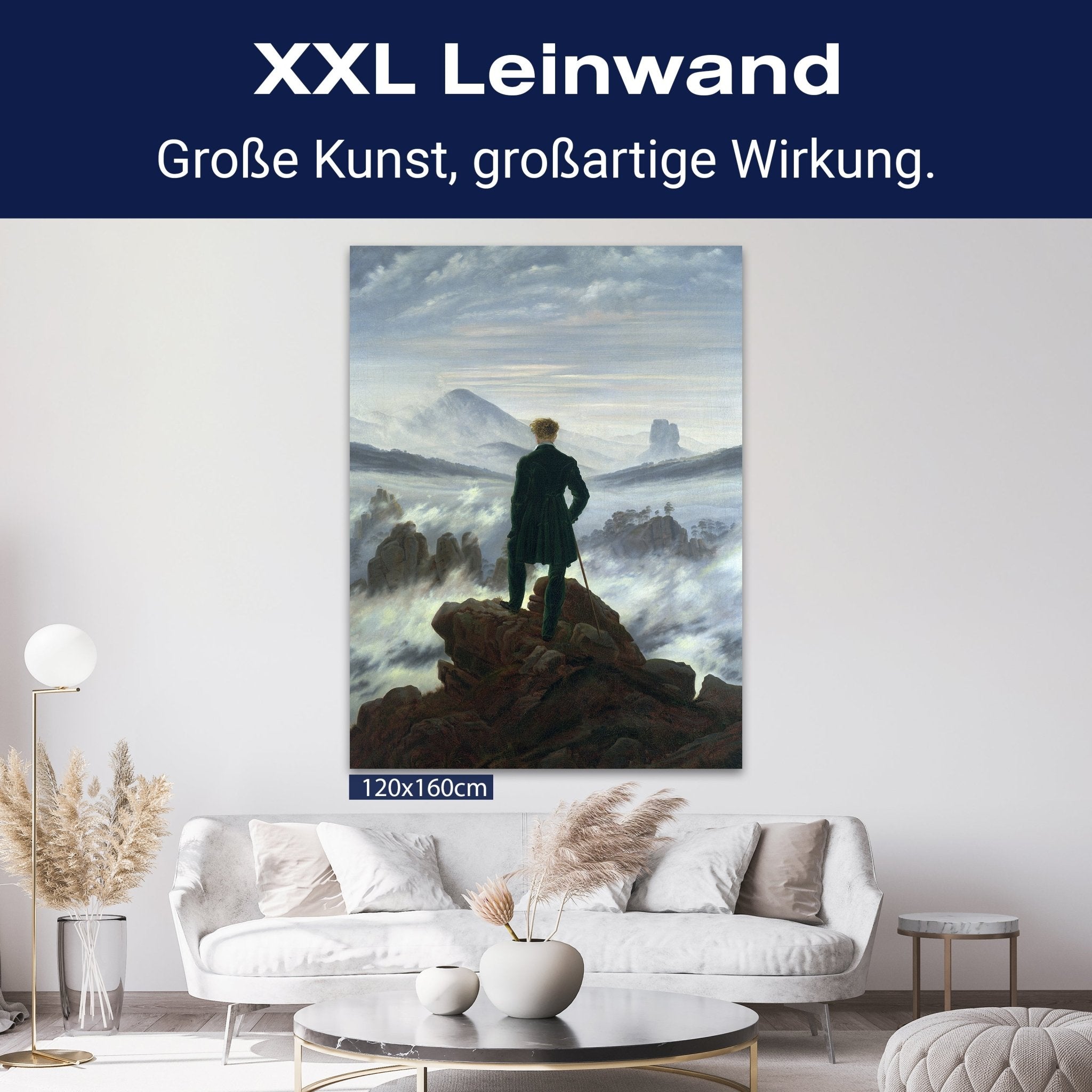 Leinwandbild Der Wanderer Caspar David Friedrich M0851 kaufen - Bild 9 Leinwandbild Der Wanderer Caspar David Friedrich M0851 kaufen - Bild 9