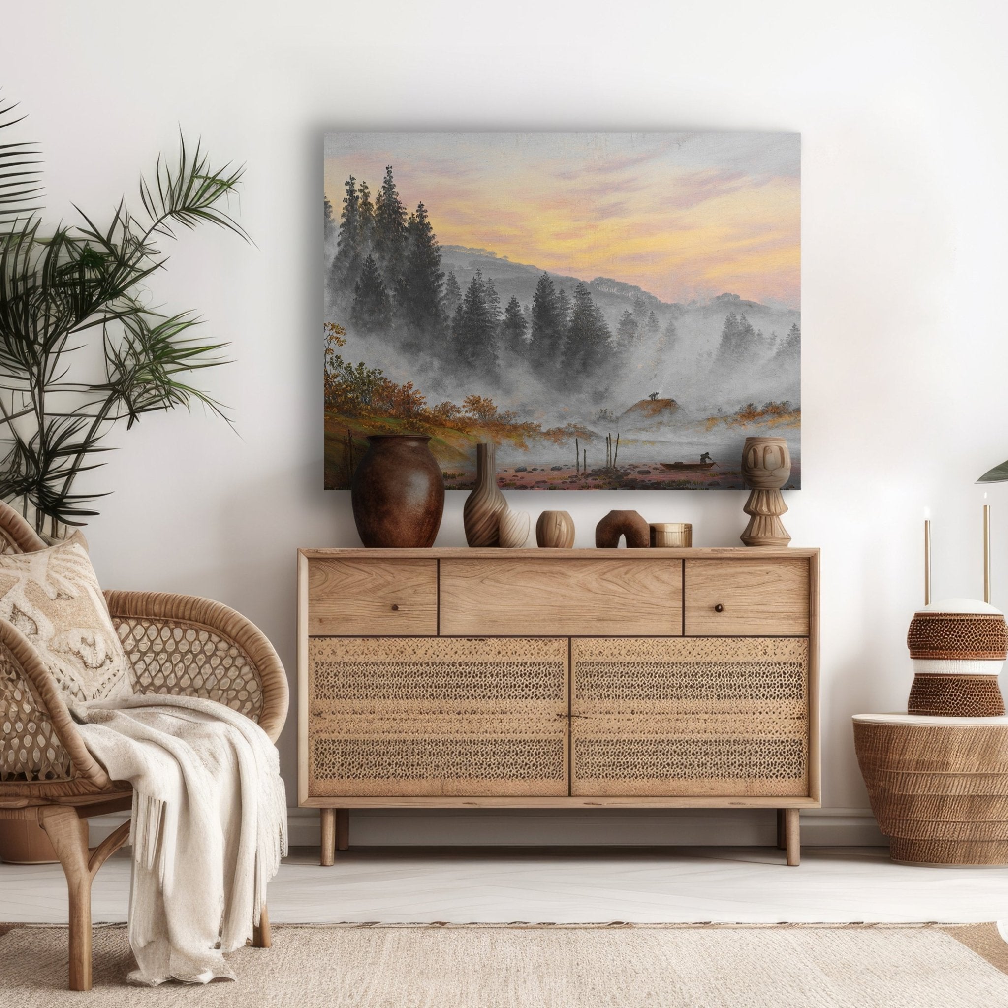 Leinwandbild Morgen Caspar David Friedrich M0859 kaufen - Bild 2 Leinwandbild Morgen Caspar David Friedrich M0859 kaufen - Bild 2