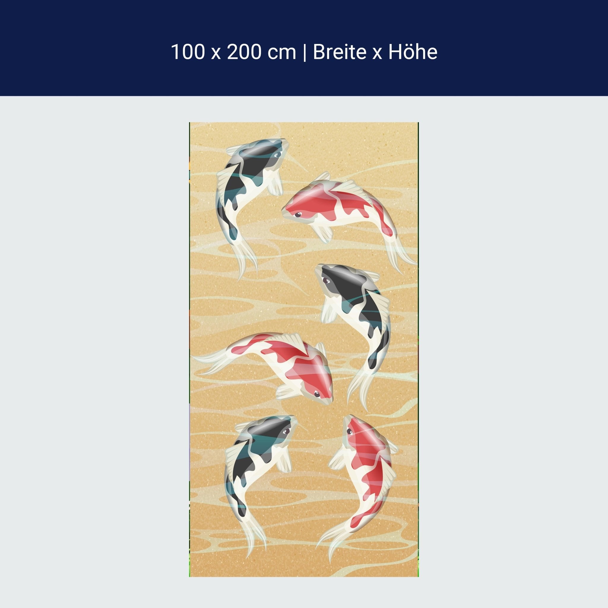 Türtapete japanische koi fische M0860 Türtapete japanische koi fische M0860